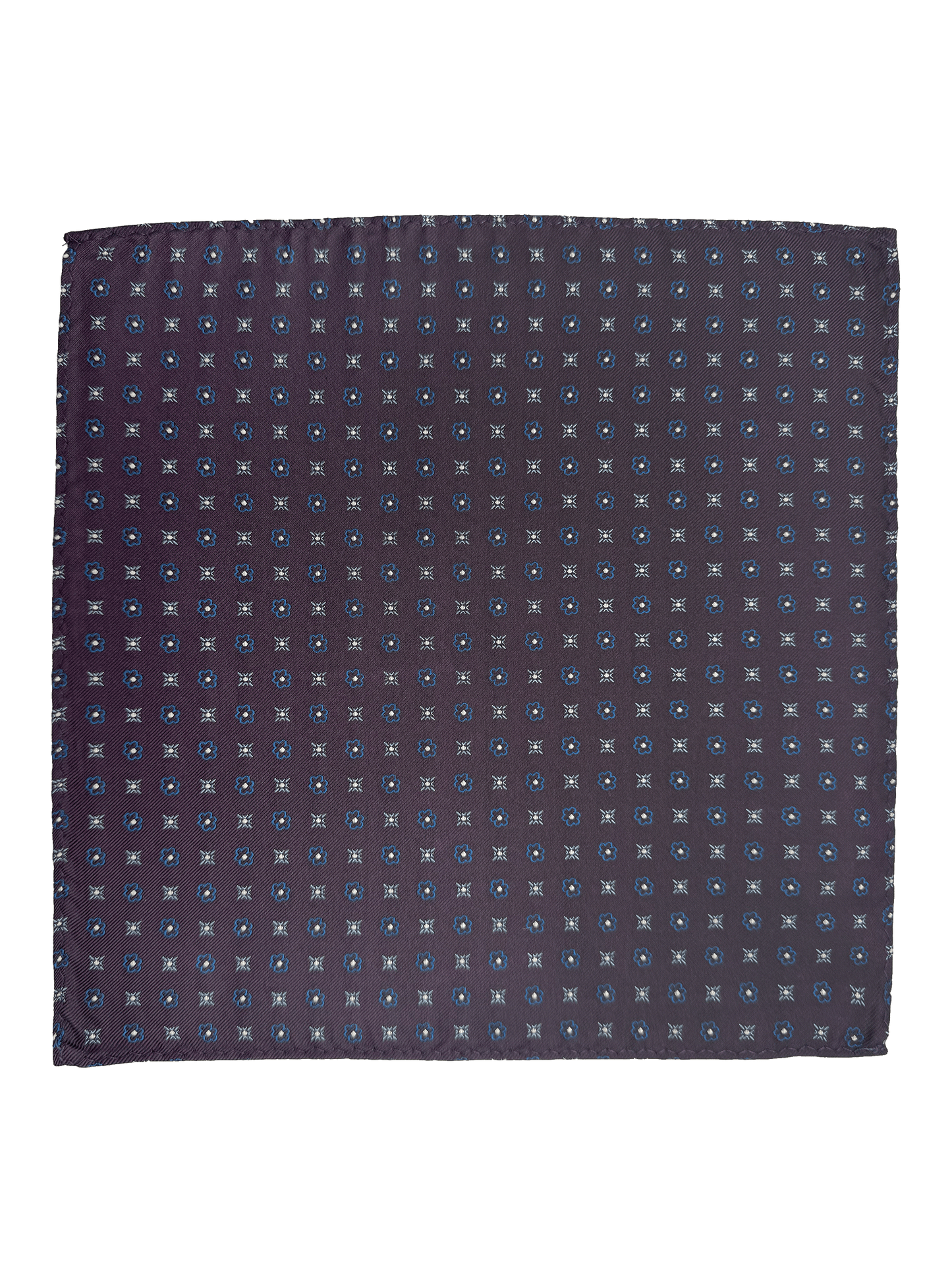 Purple Tile Print Pocket Square