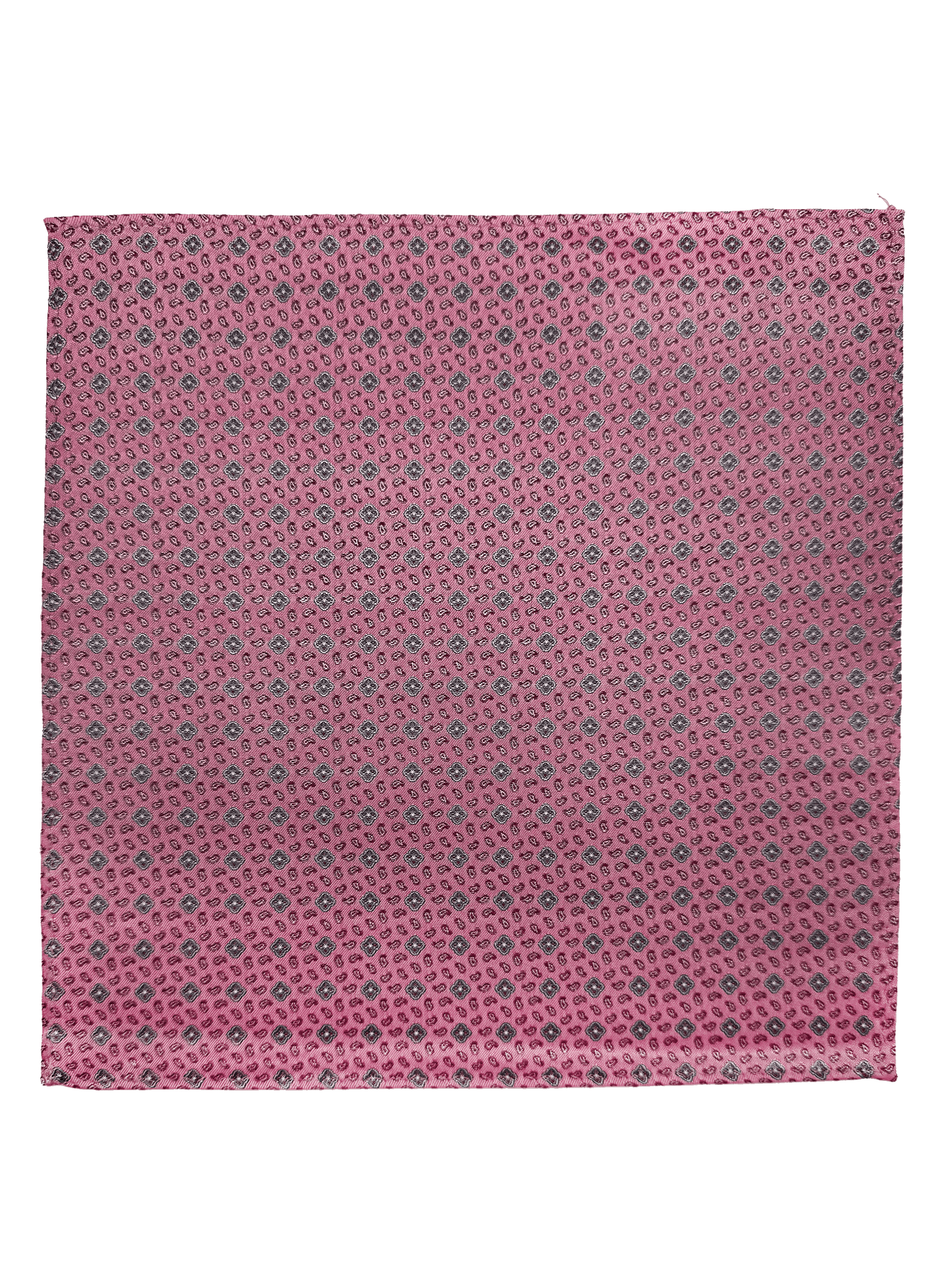 Pink Tile Print Pocket Square