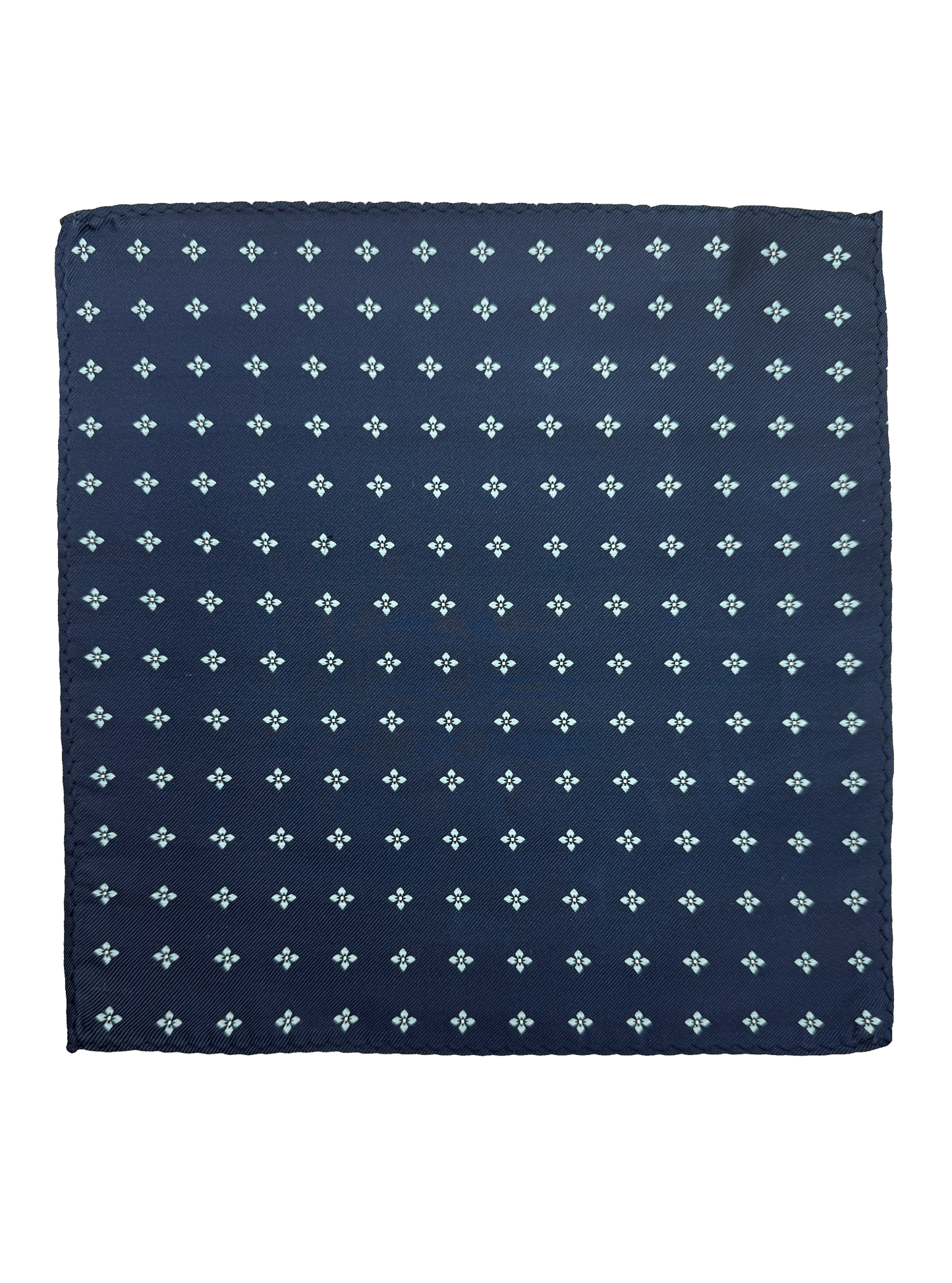Blue Floral Pocket Square
