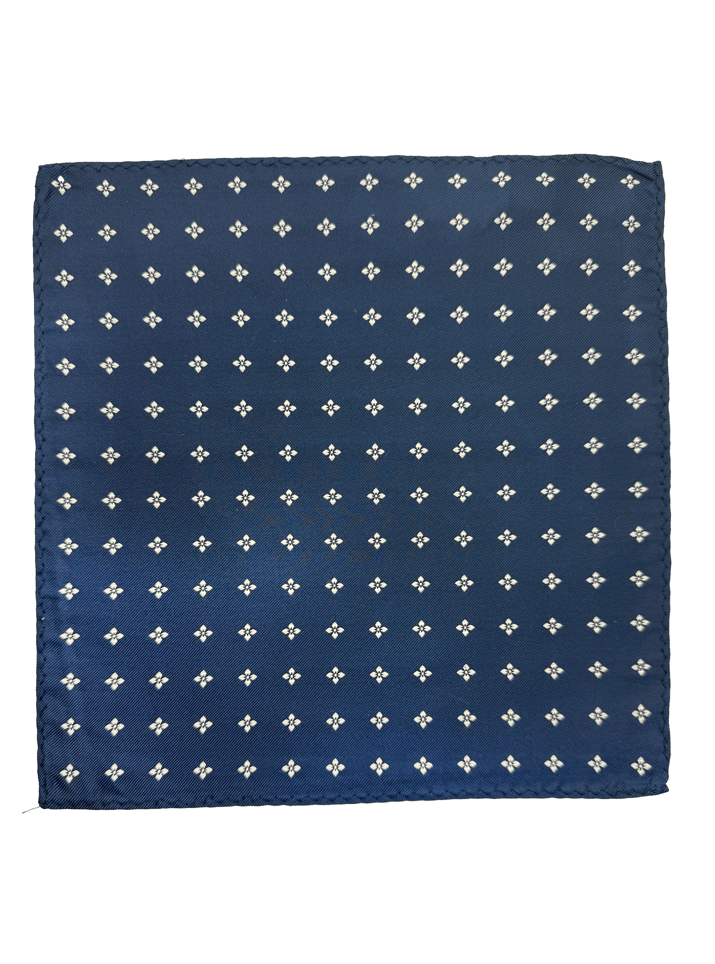 Navy Floral Pocket Square