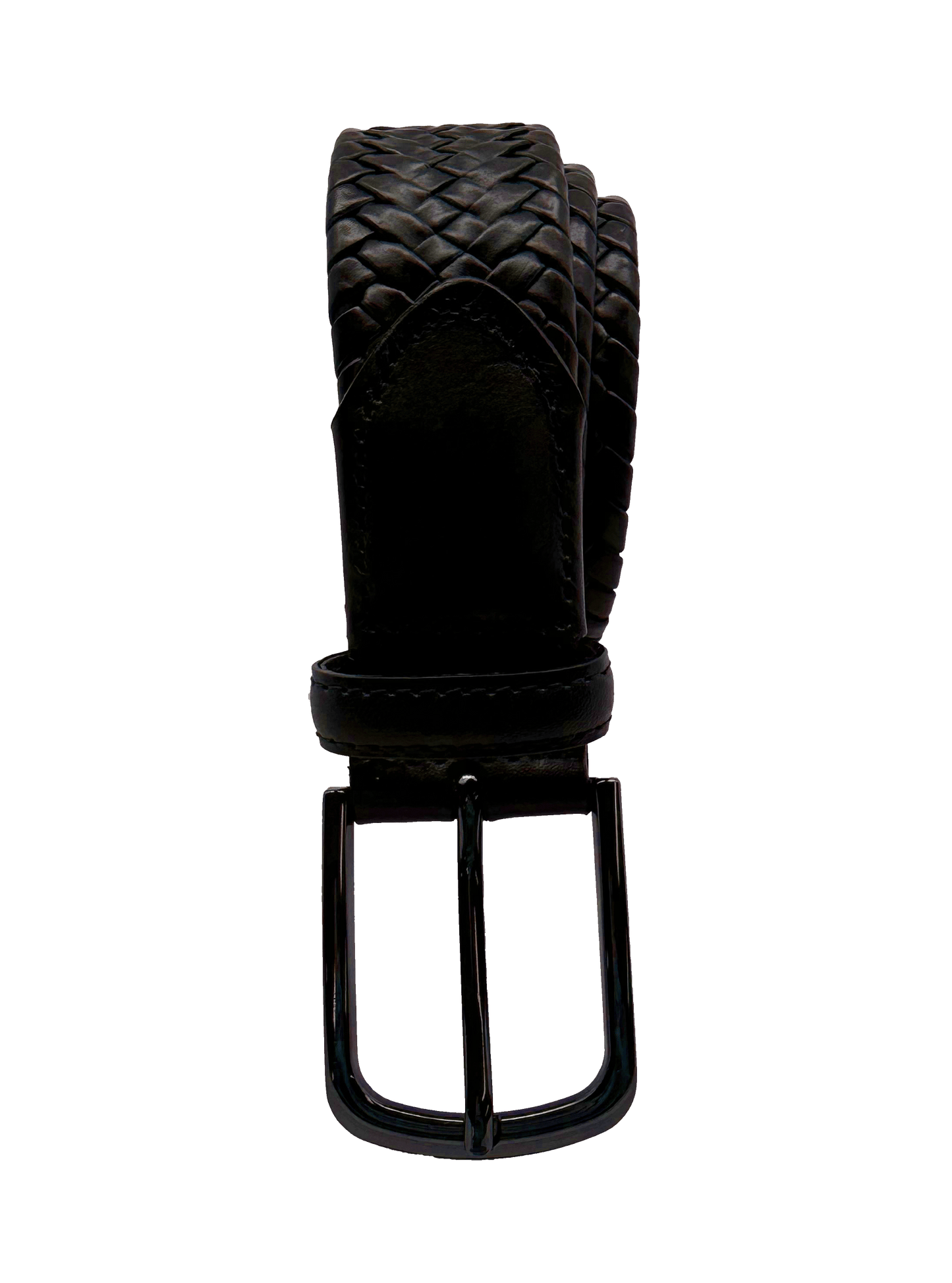 Brown Cross Woven Belt