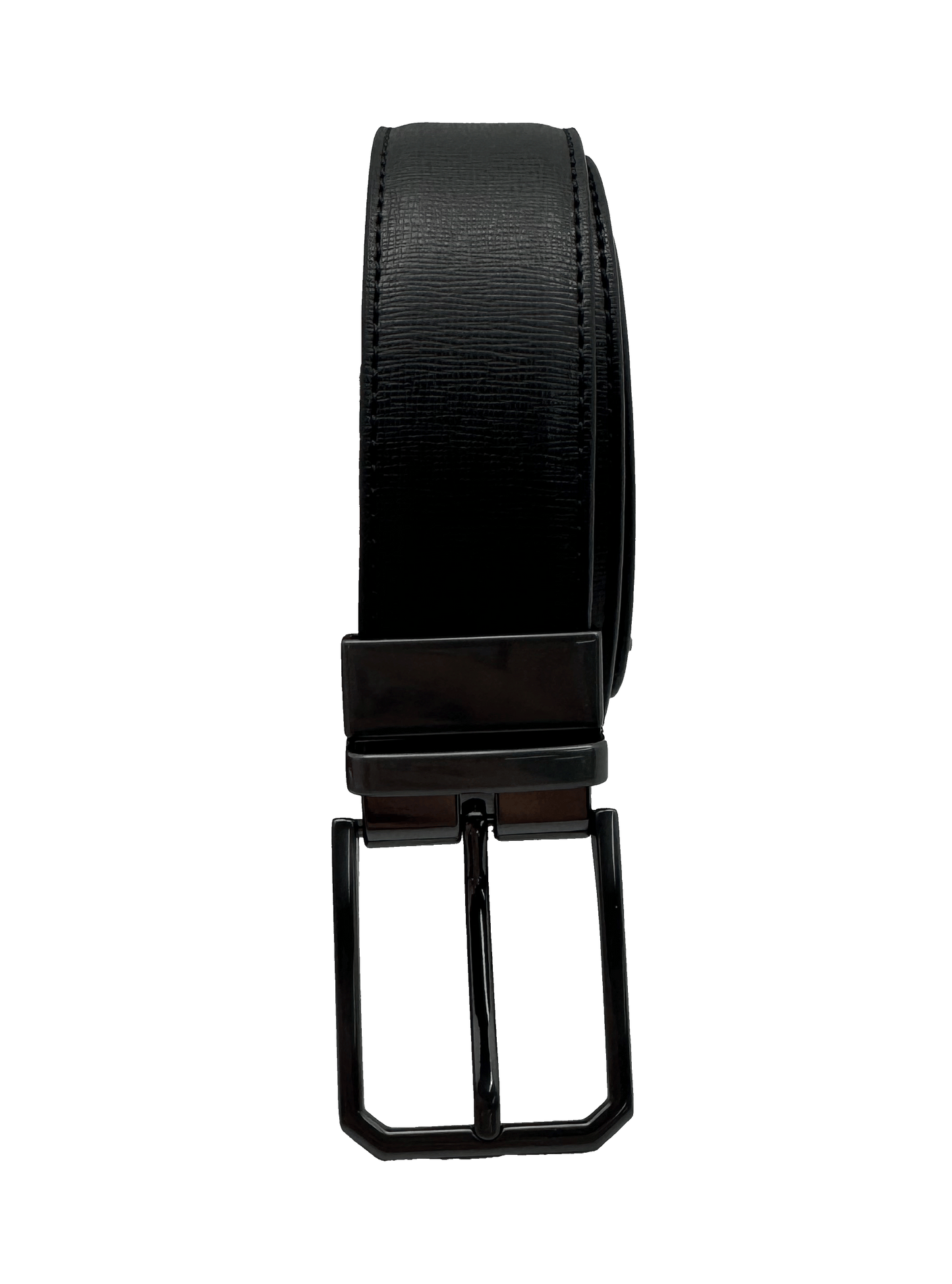 Black Brown Reversible Buckle Belt