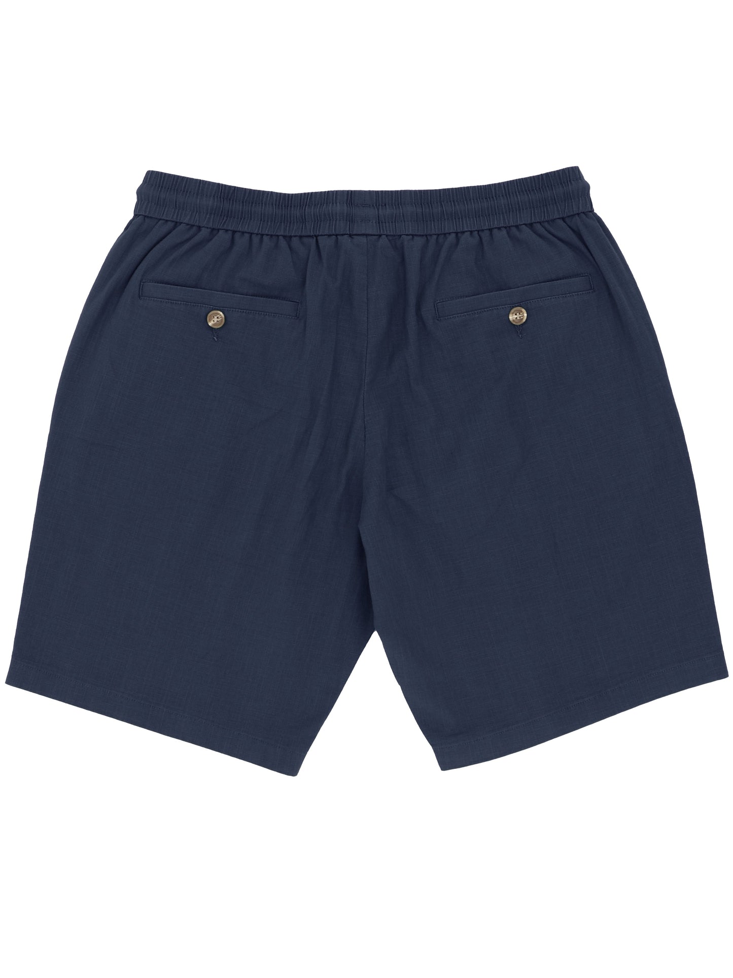 Max Navy Linen Look Summer Shorts