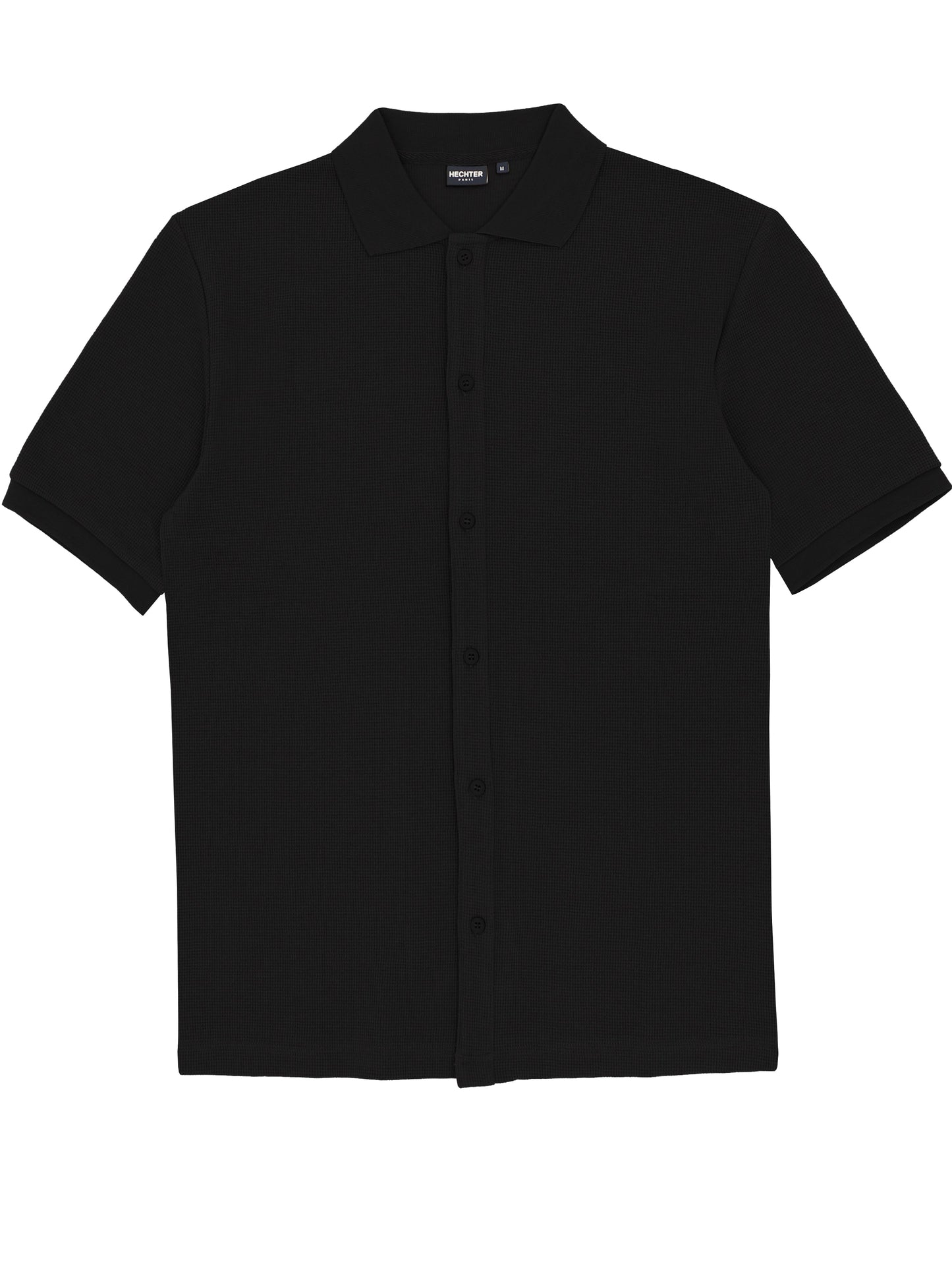 Sheen Black Knit Shirt