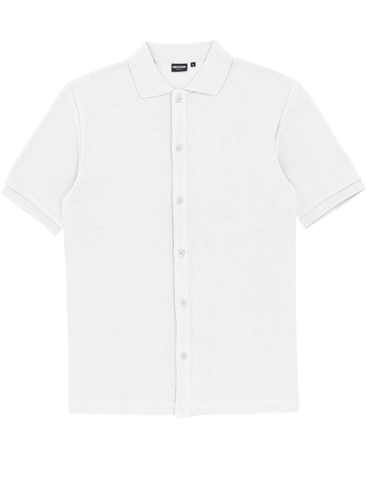 Sheen White Knit Shirt