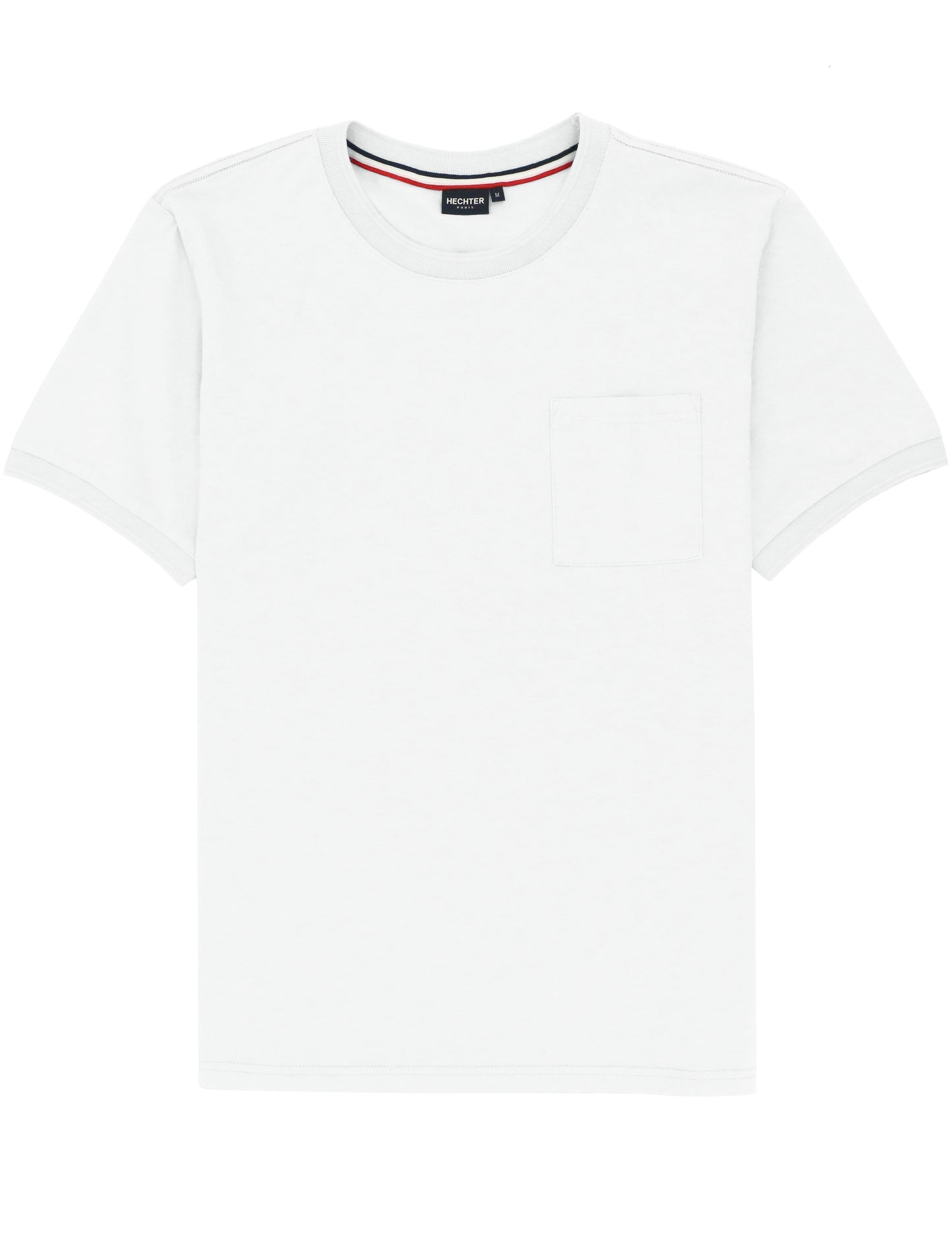 White Cotton Pocket Tee