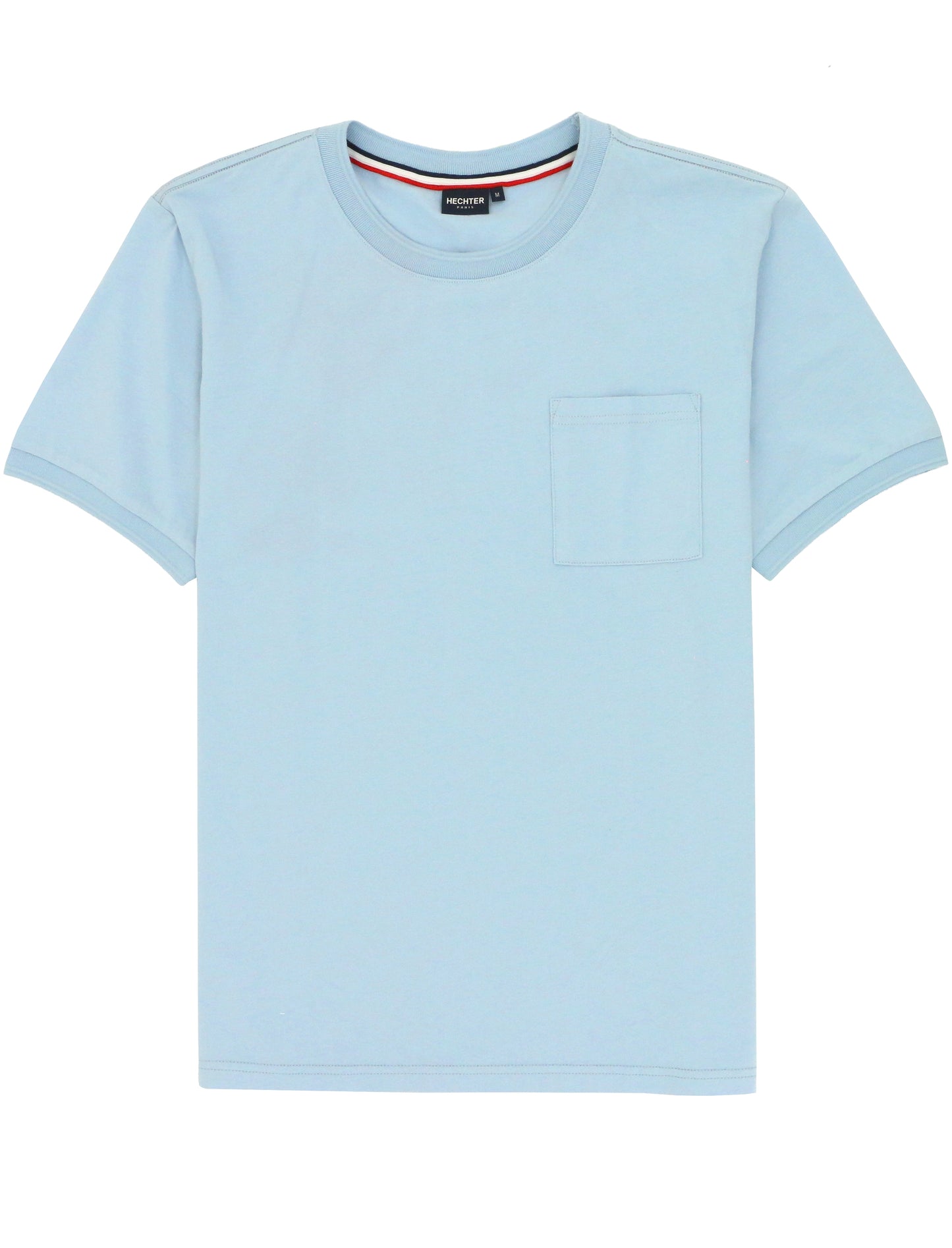 Light Blue Cotton Pocket Tee