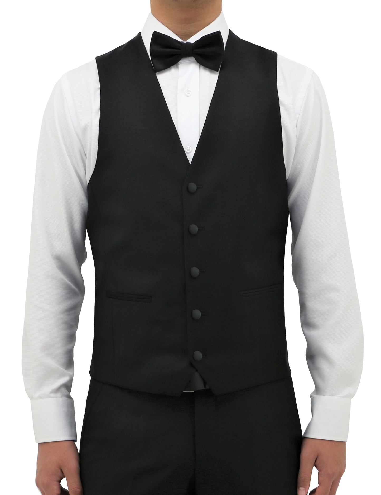 Ryan Formal 106 Black Wool Waistcoat
