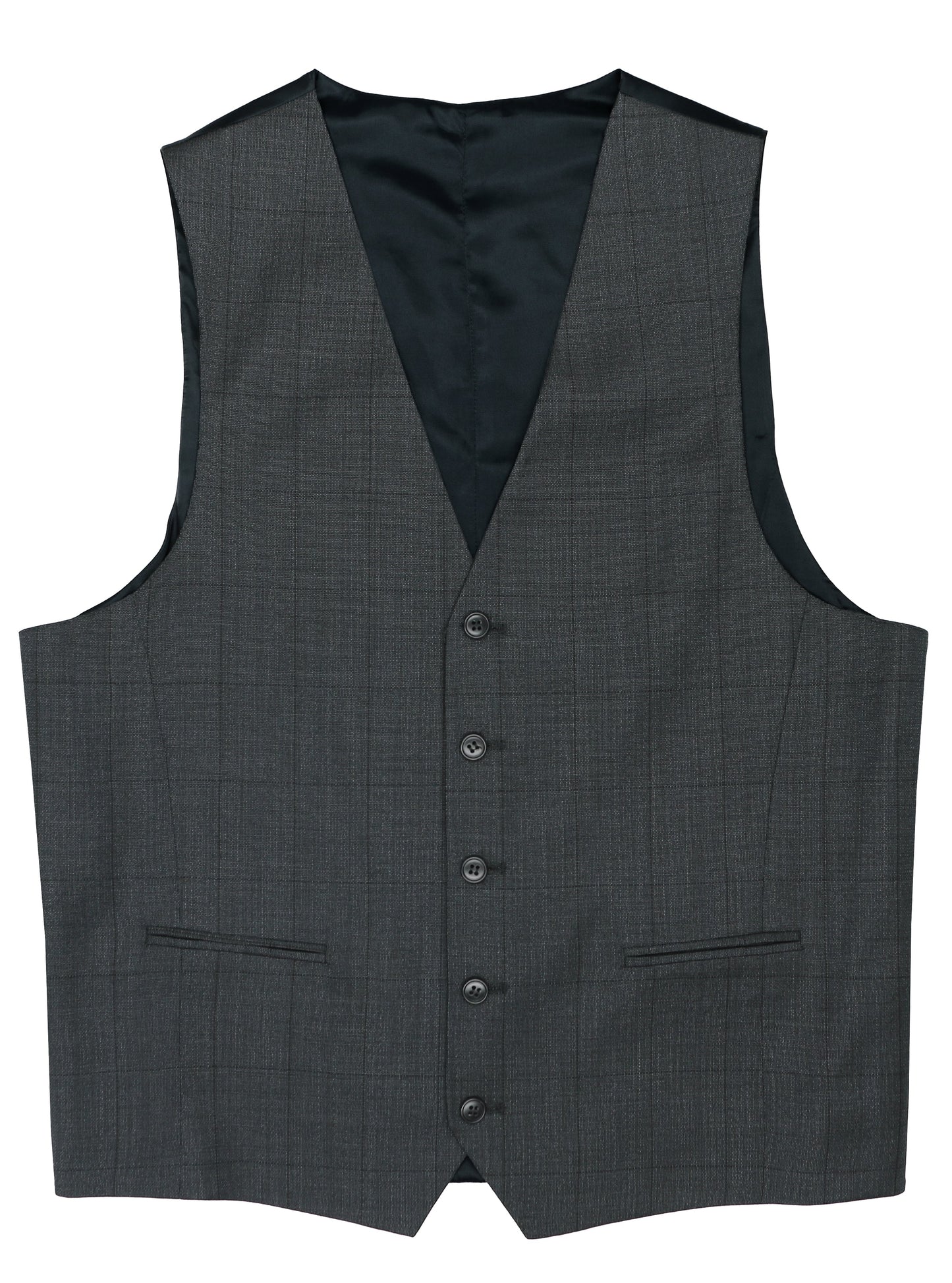 Ryan 107 Charcoal Wool Waistcoat