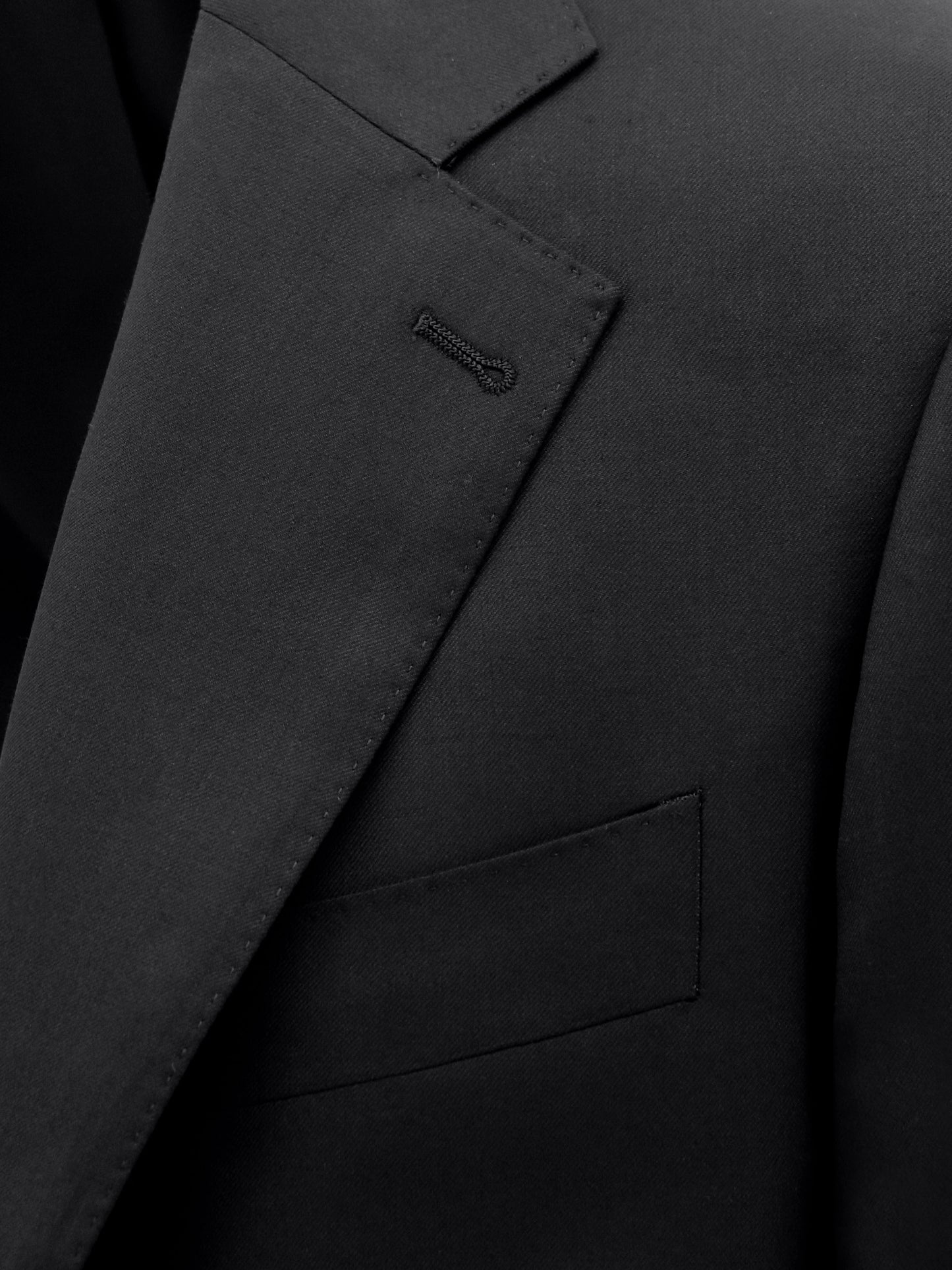 Lorenzo 113 Black Super 150 Wool Suit Jacket