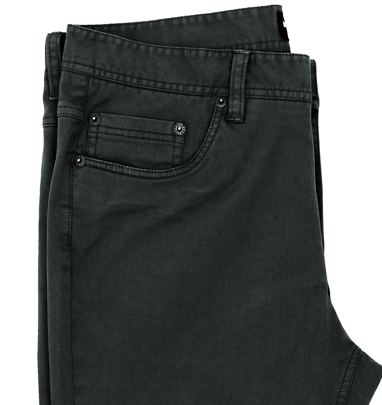 Orleans 591 Dark Green Five Pocket Jeans