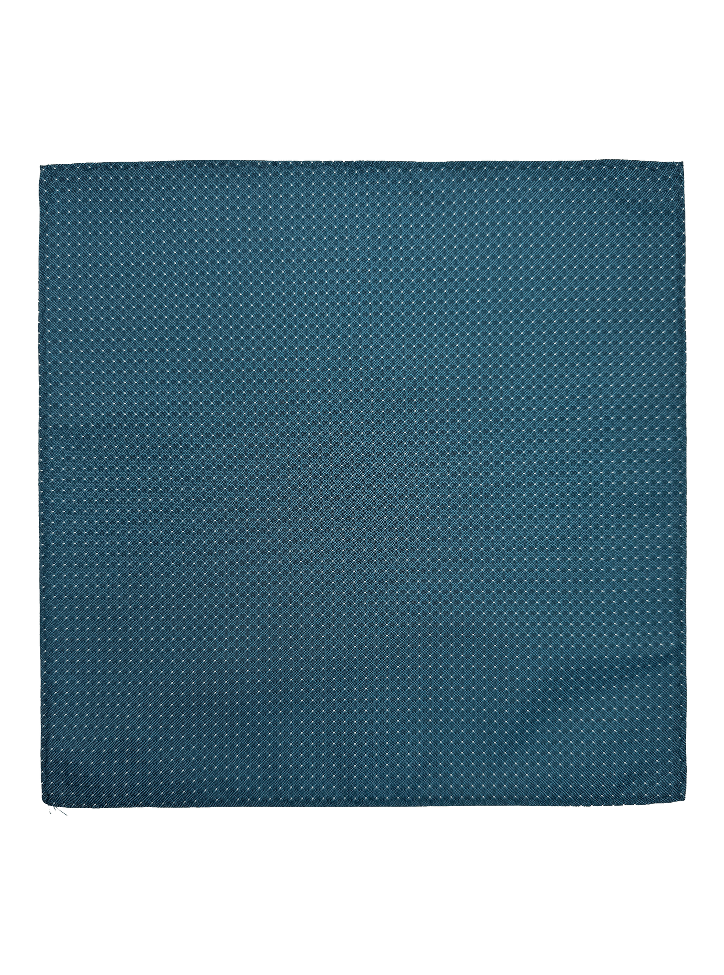 Teal Dotted Pocket Square