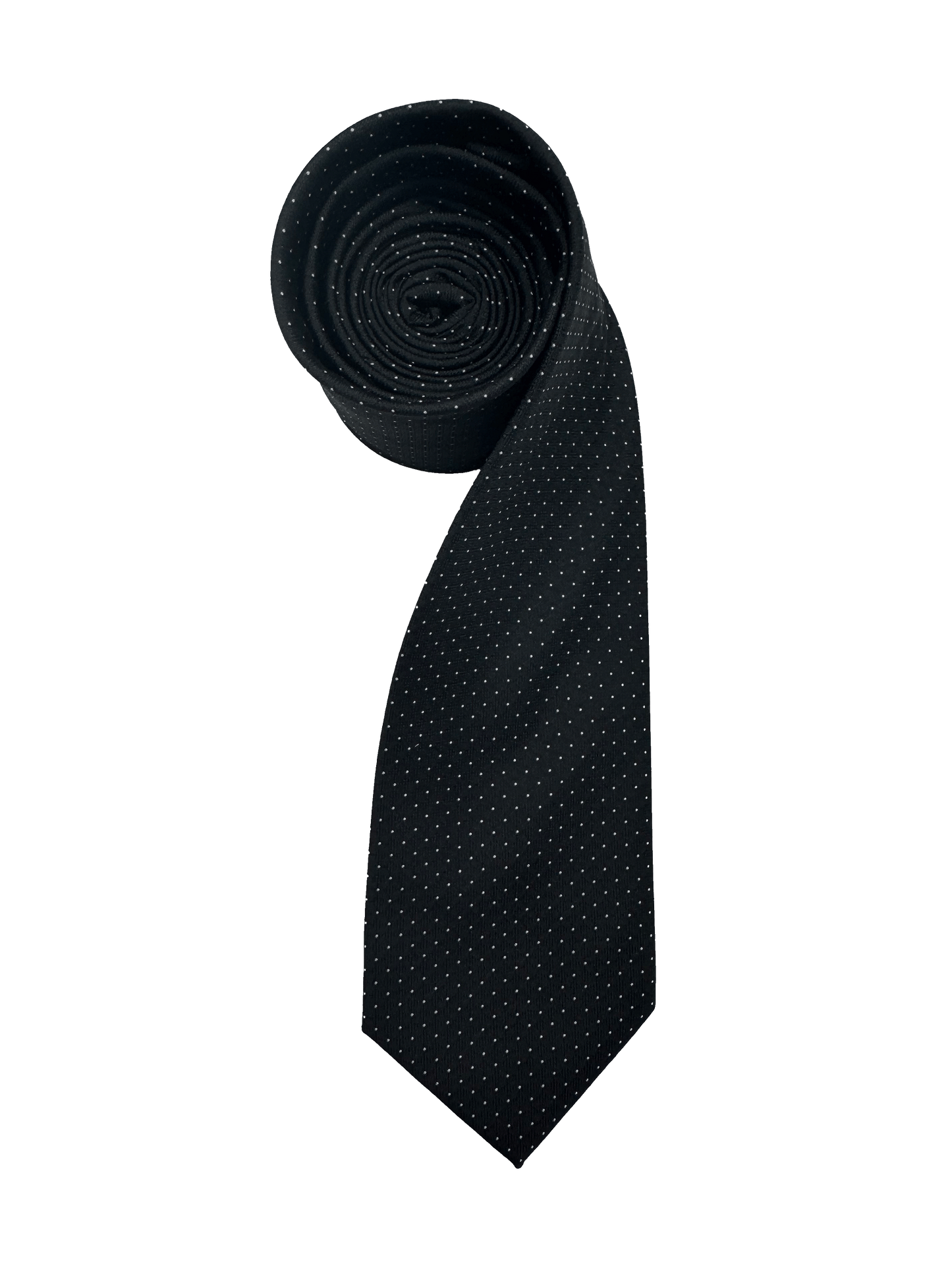 Black Dotted Tie