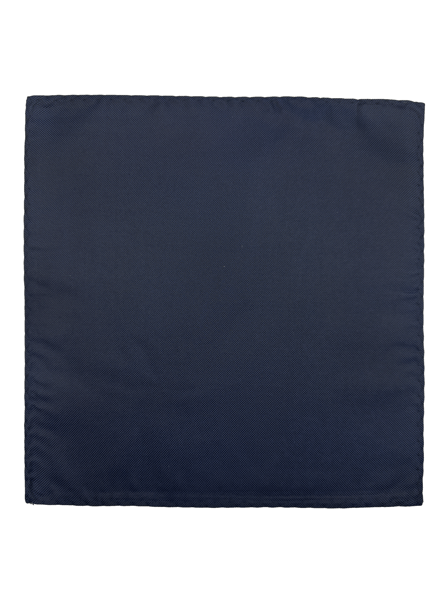 Navy Textured Silk Pocket Square