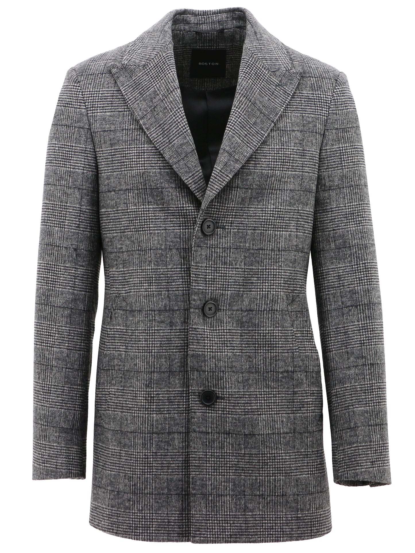 Chelsea Grey Checked Overcoat