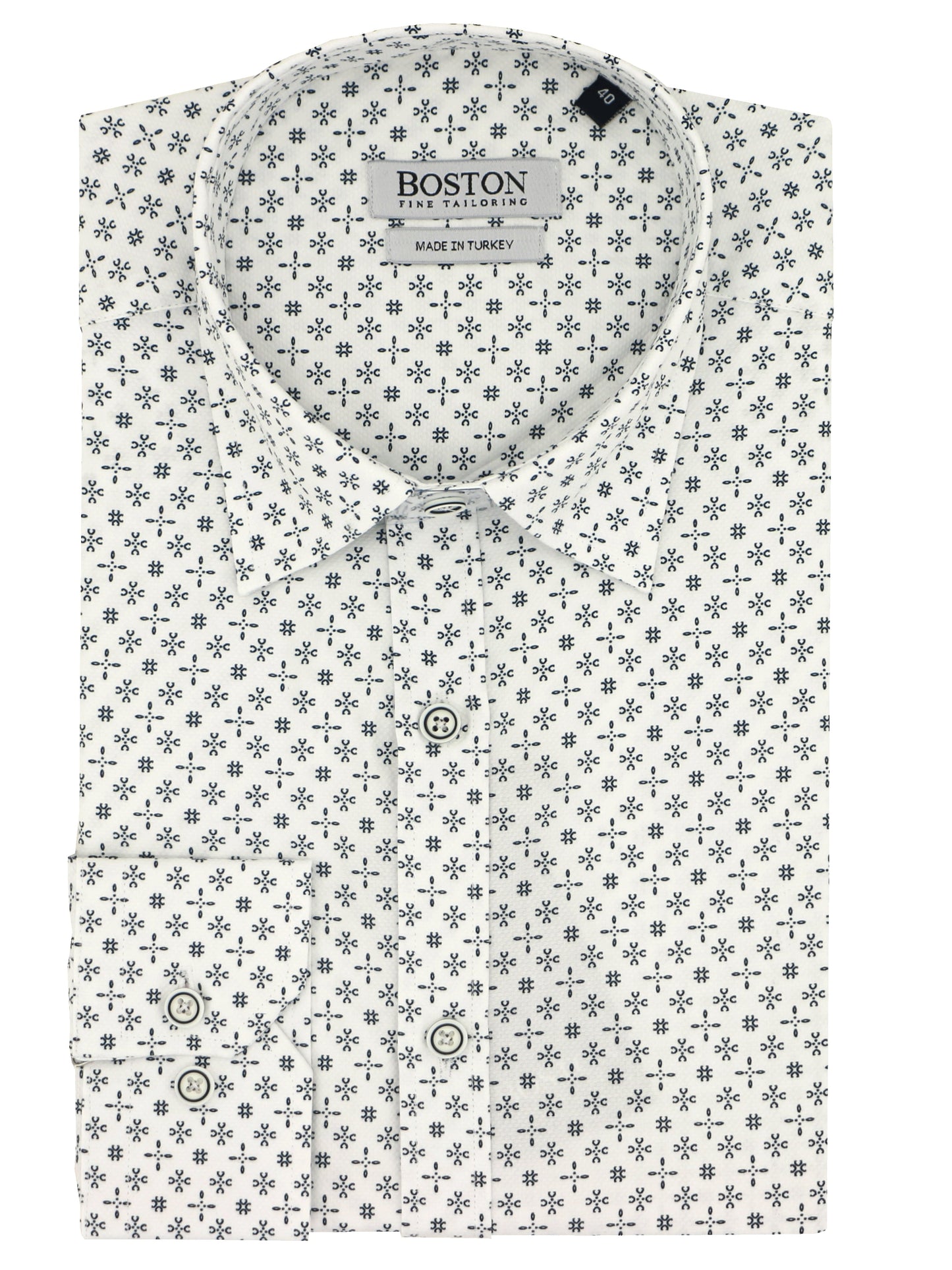 Liberty Casual White Printed Shirt