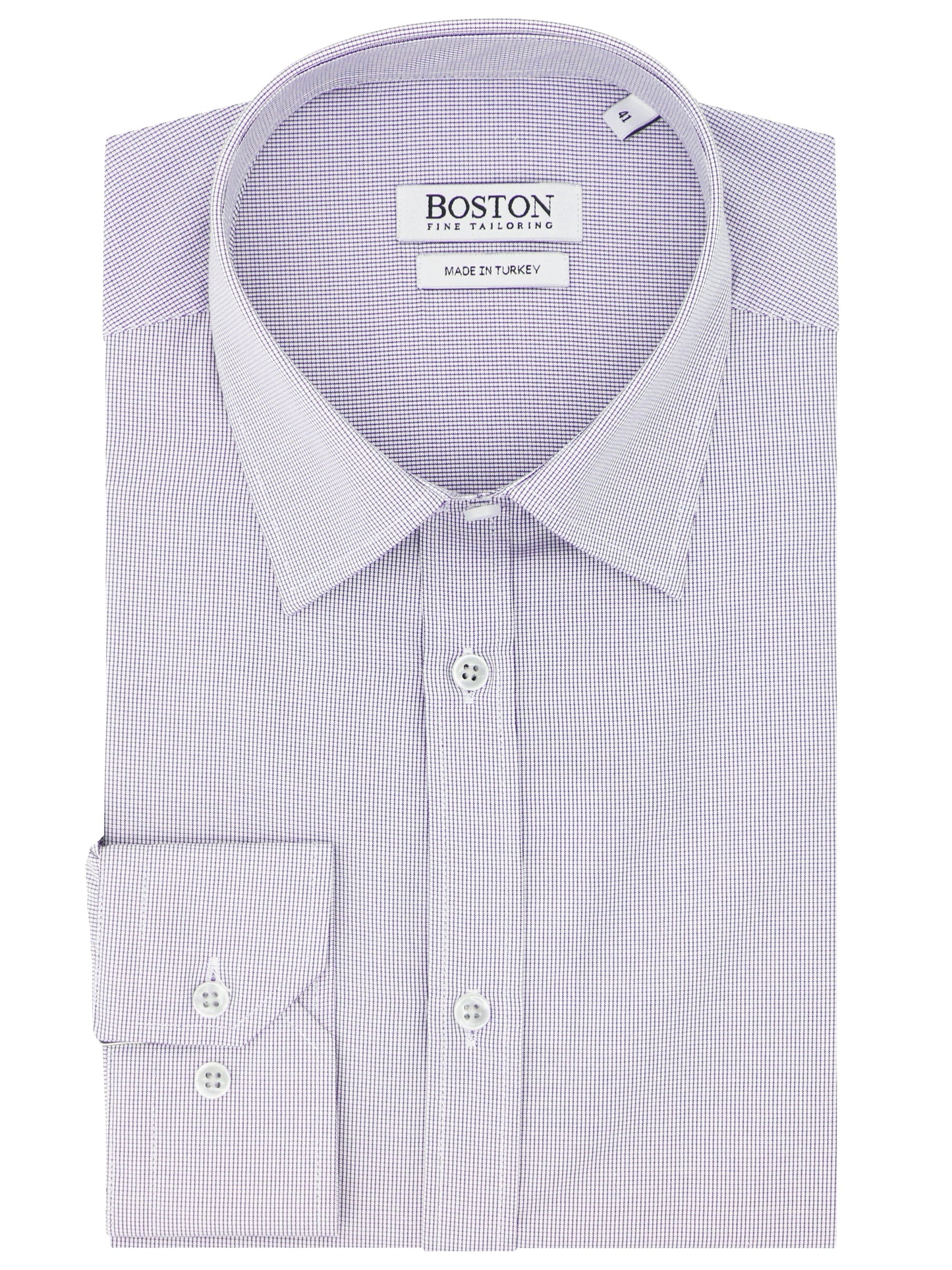 Liberty Business Purple Microchecked Shirt