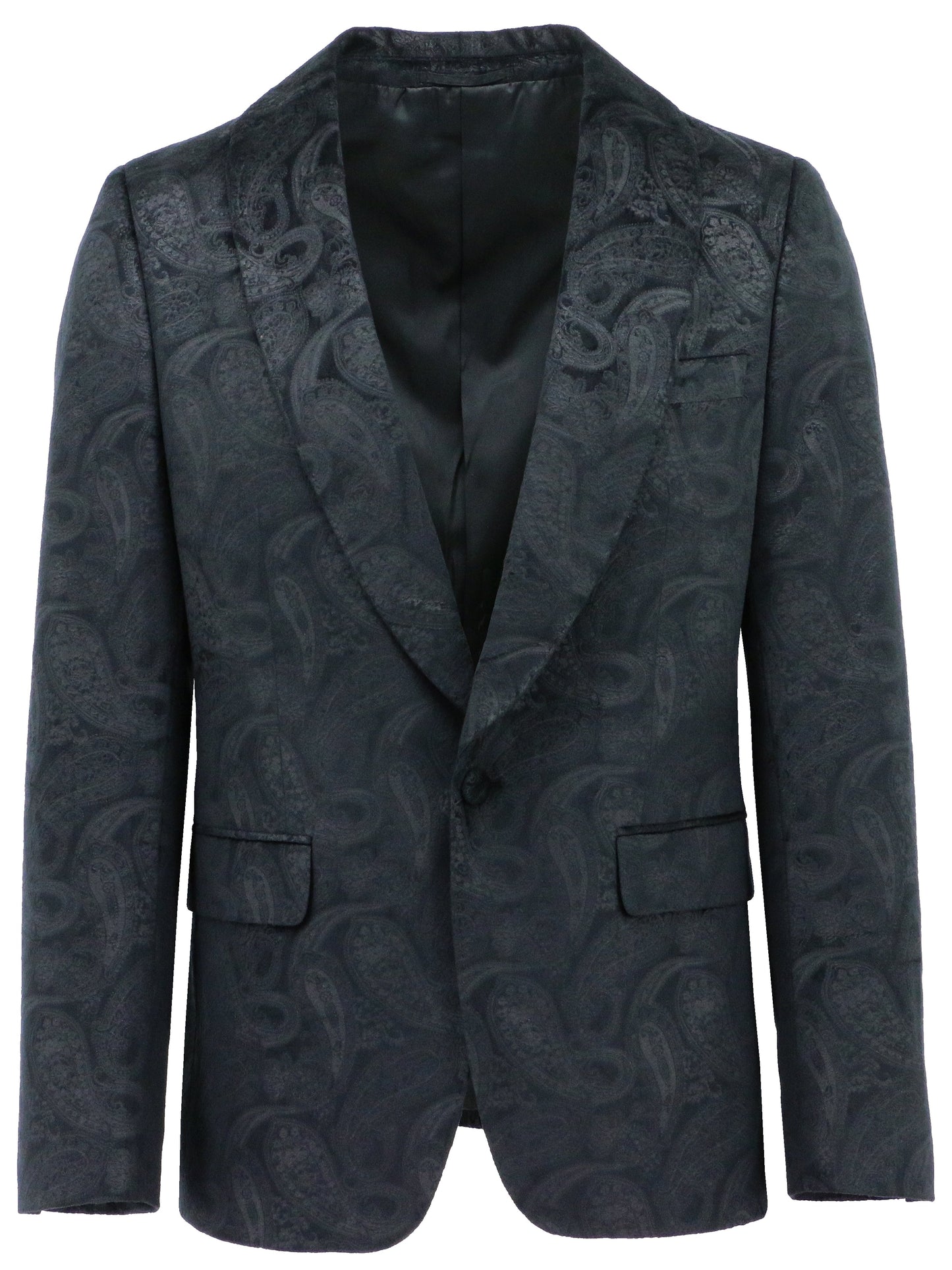 Black Paisley Shawl Lapel Dinner Jacket