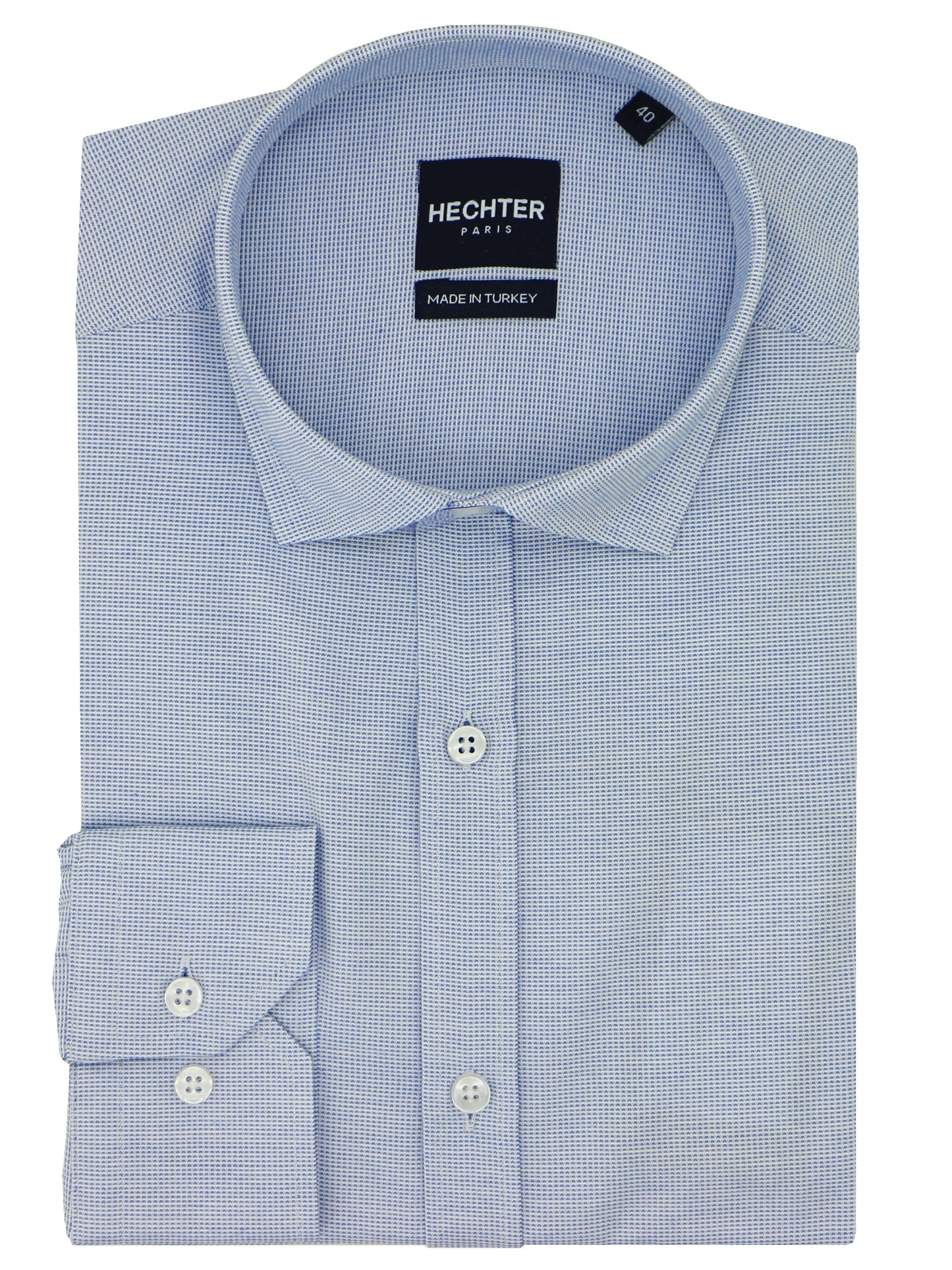 Jacque Business Blue Woven Shirt