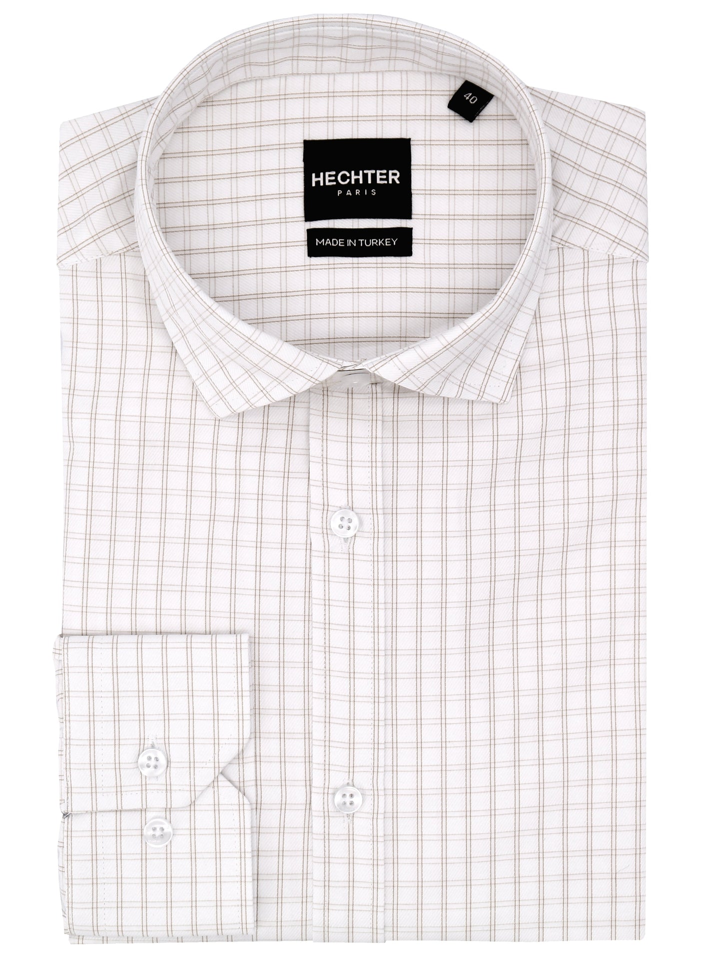 Jacque Business Brown Checked Shirt