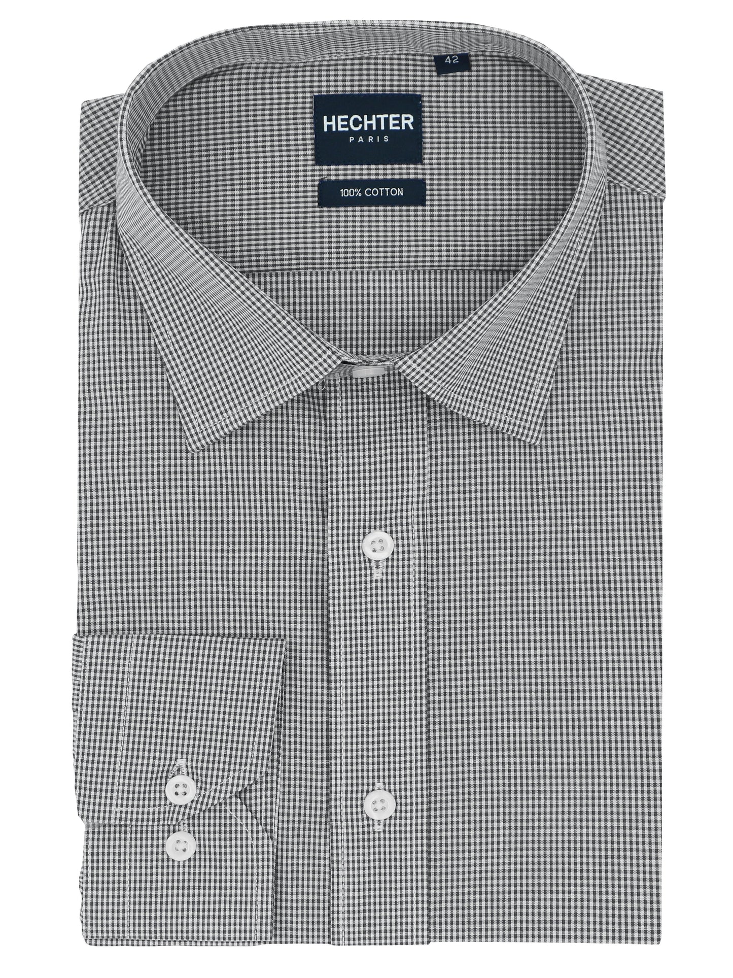 Liberty Business Black Microchecked Shirt