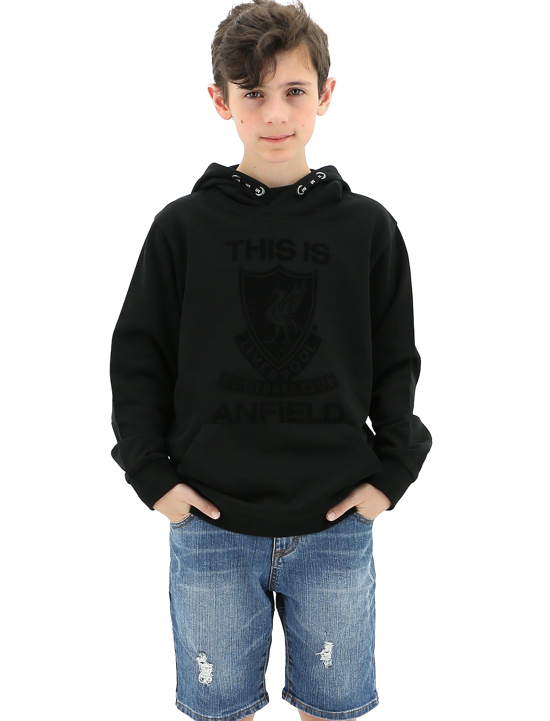 Liverpool FC Youth This Is Anfield Black Hoodie – Tony Barlow