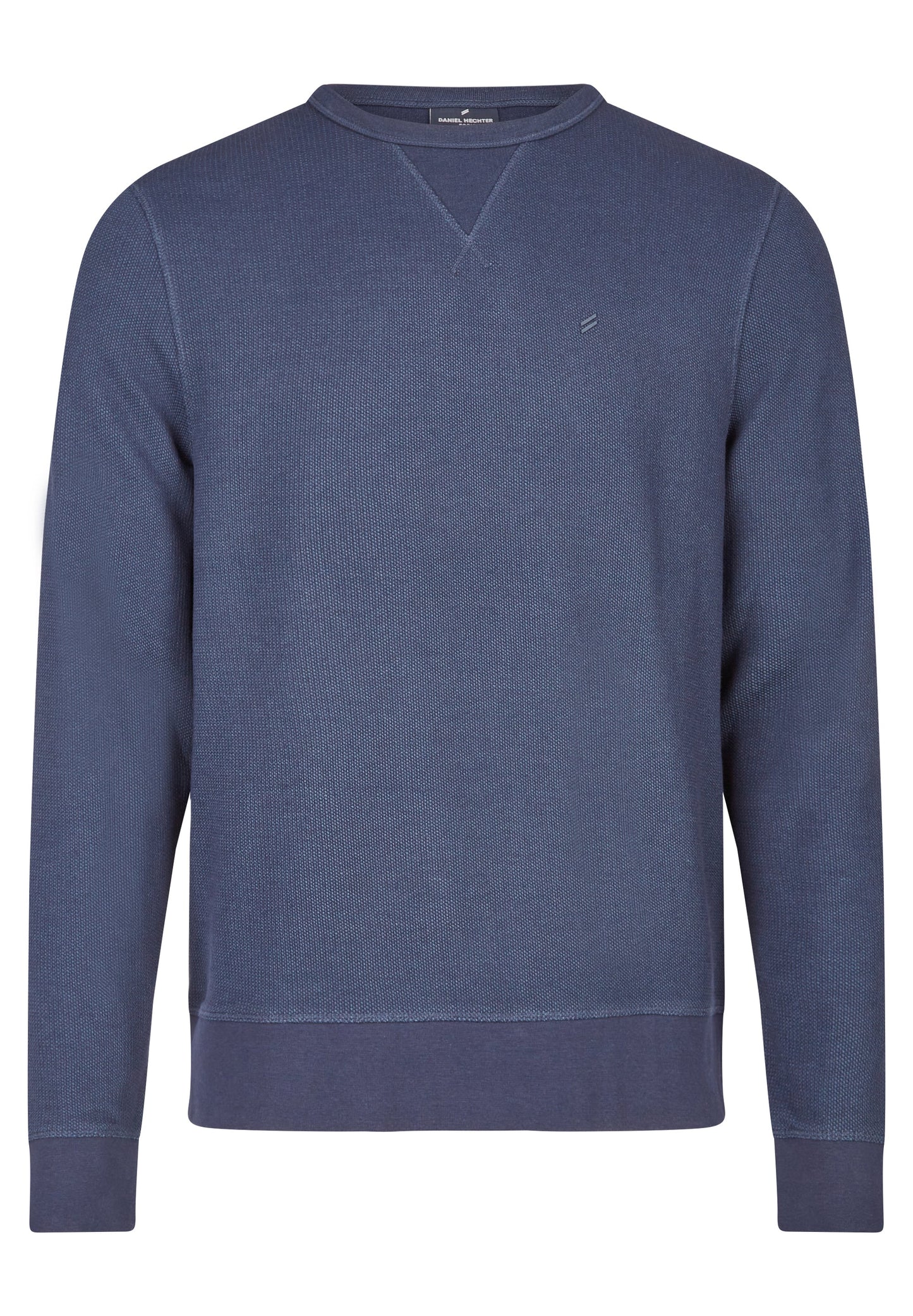 Blue Knit Crew Jumper