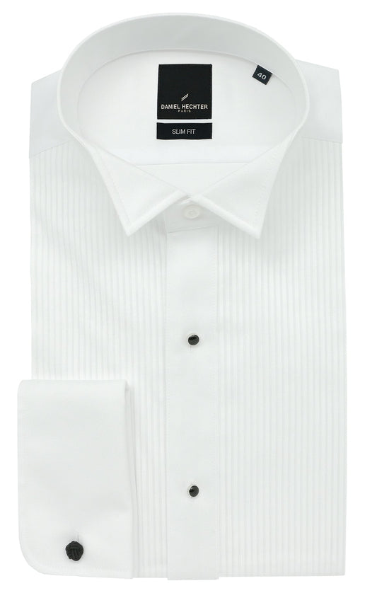 Daniel Hechter Wing Stud White Dinner Shirt