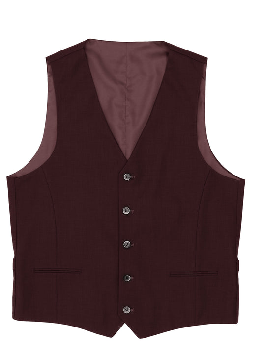 Ryan Burgundy Waistcoat