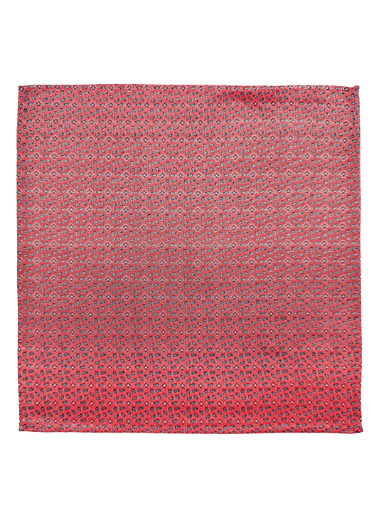 Salmon Tile Print Pocket Square