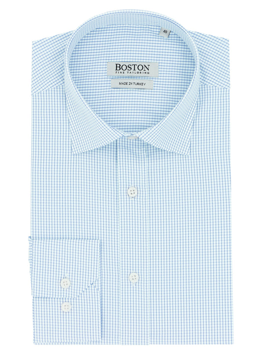 Liberty Business Blue Microchecked Shirt