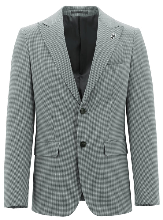 Peak Edward Grey Microchecked Suit