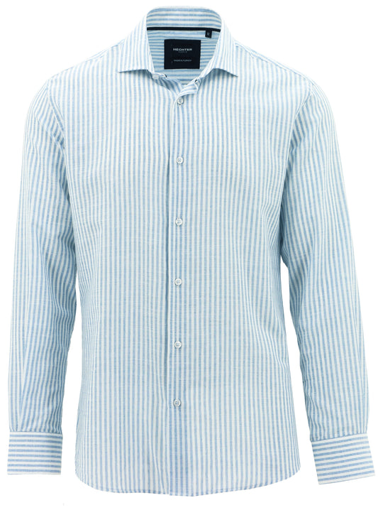 Sel Blue Striped Linen Shirt