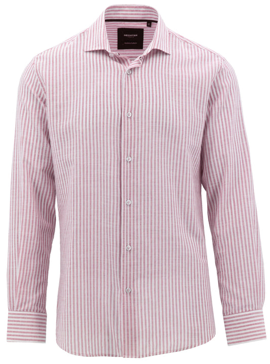 Sel Pink Striped Linen Shirt