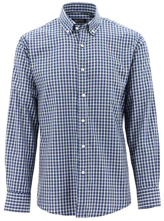 Brooke Blue Checked Long Sleeve Shirt