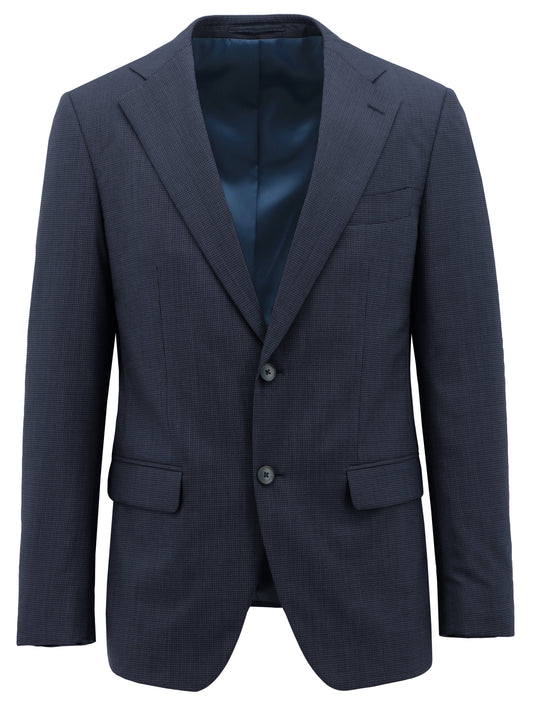 Siena Blake Navy Microchecked Wool Suit