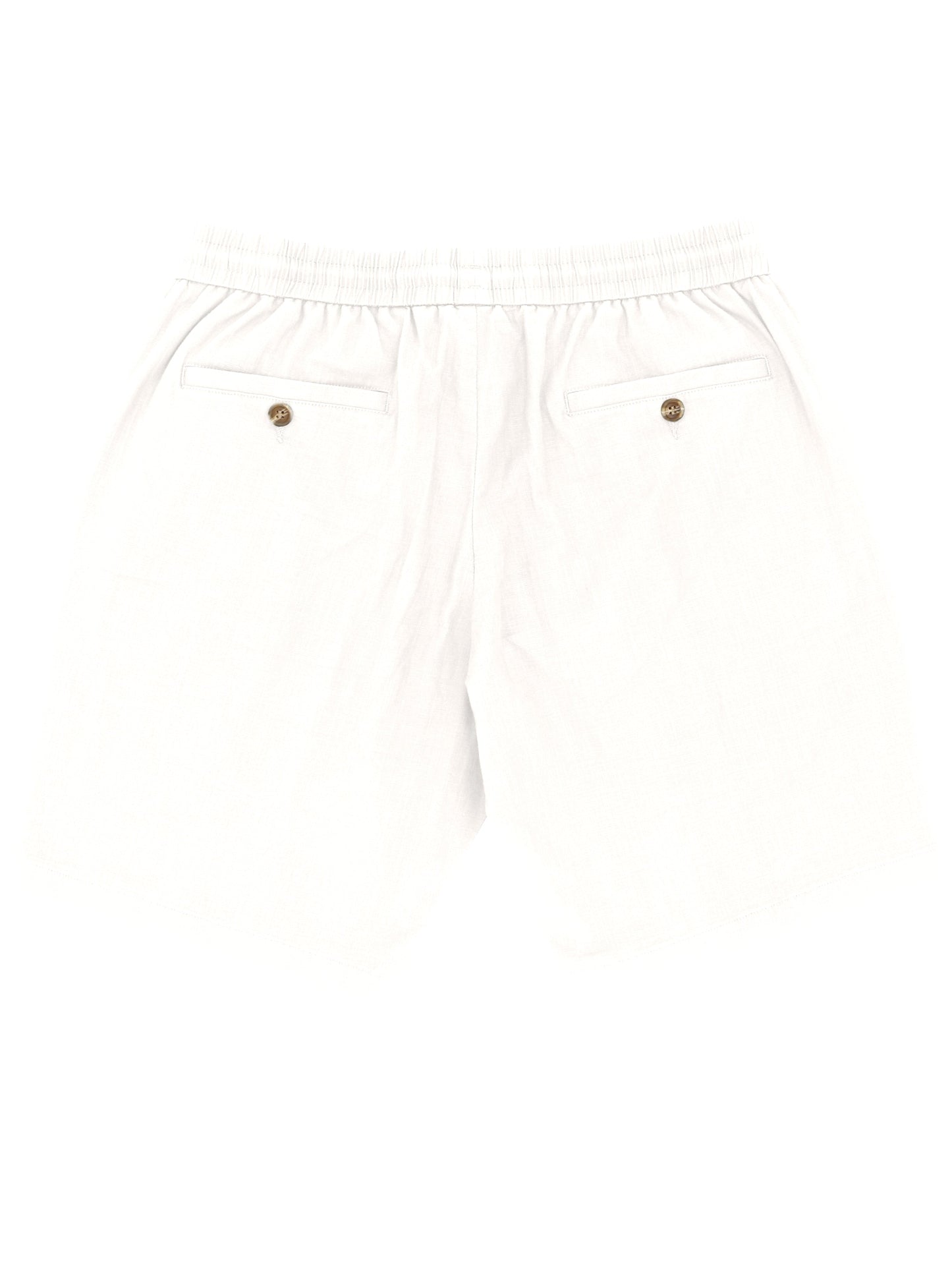 Max White Linen Look Summer Shorts