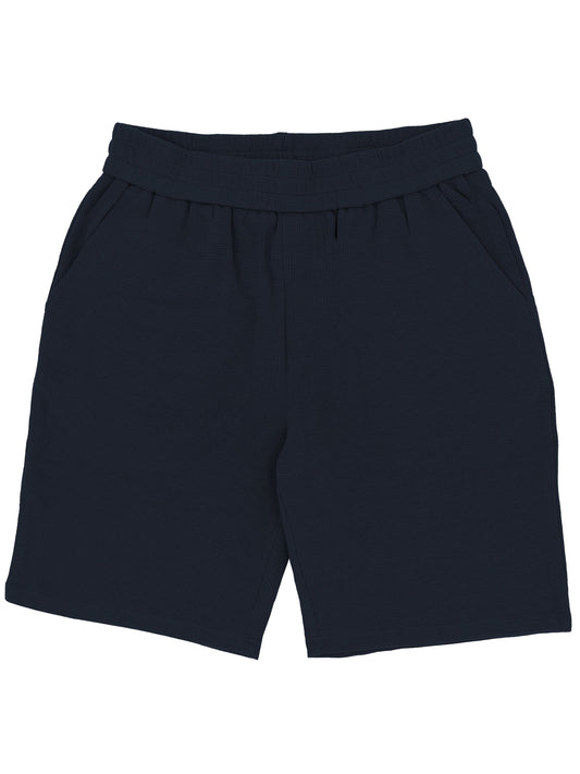Navy Knit Shorts