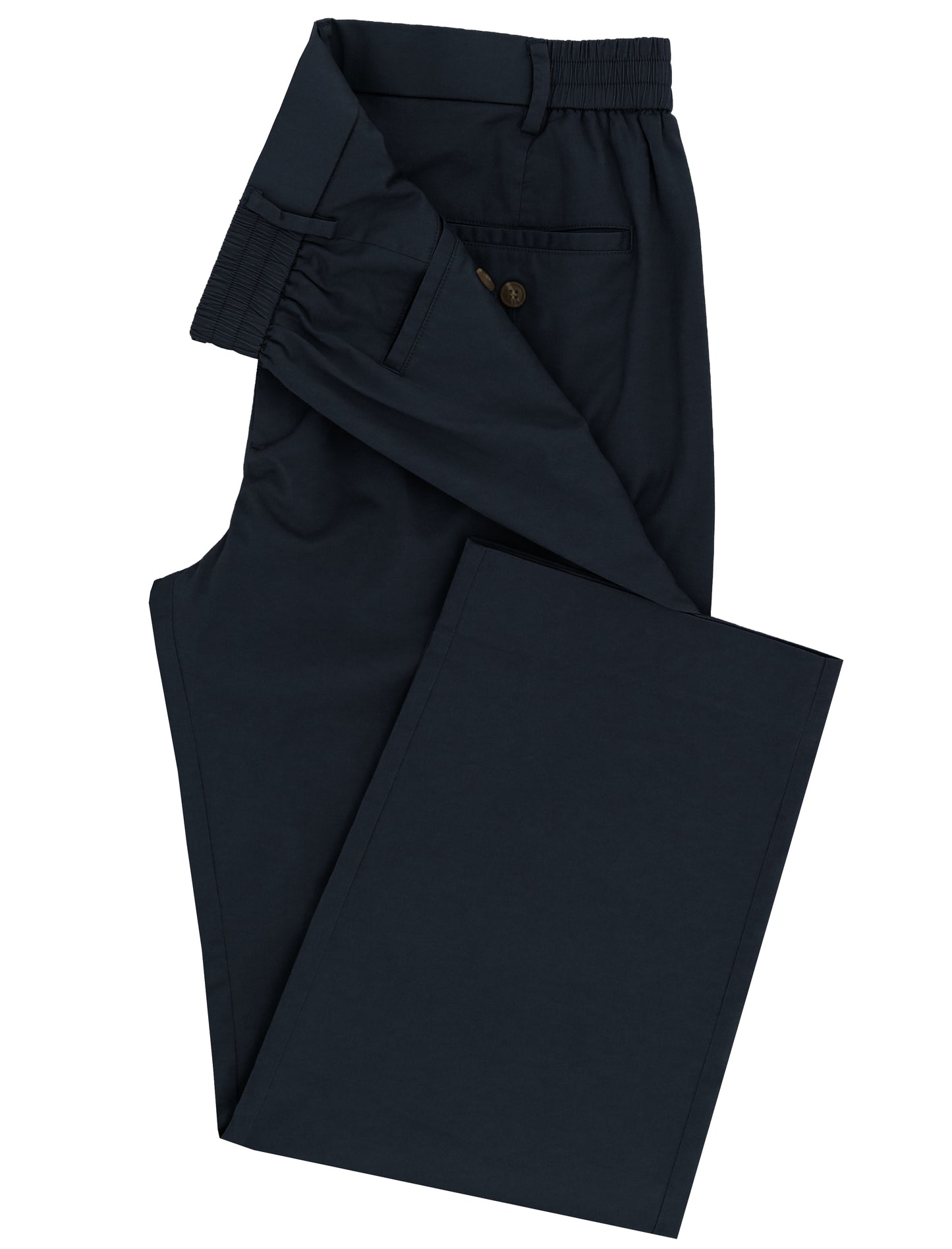Riley Navy Cotton Stretch Chino