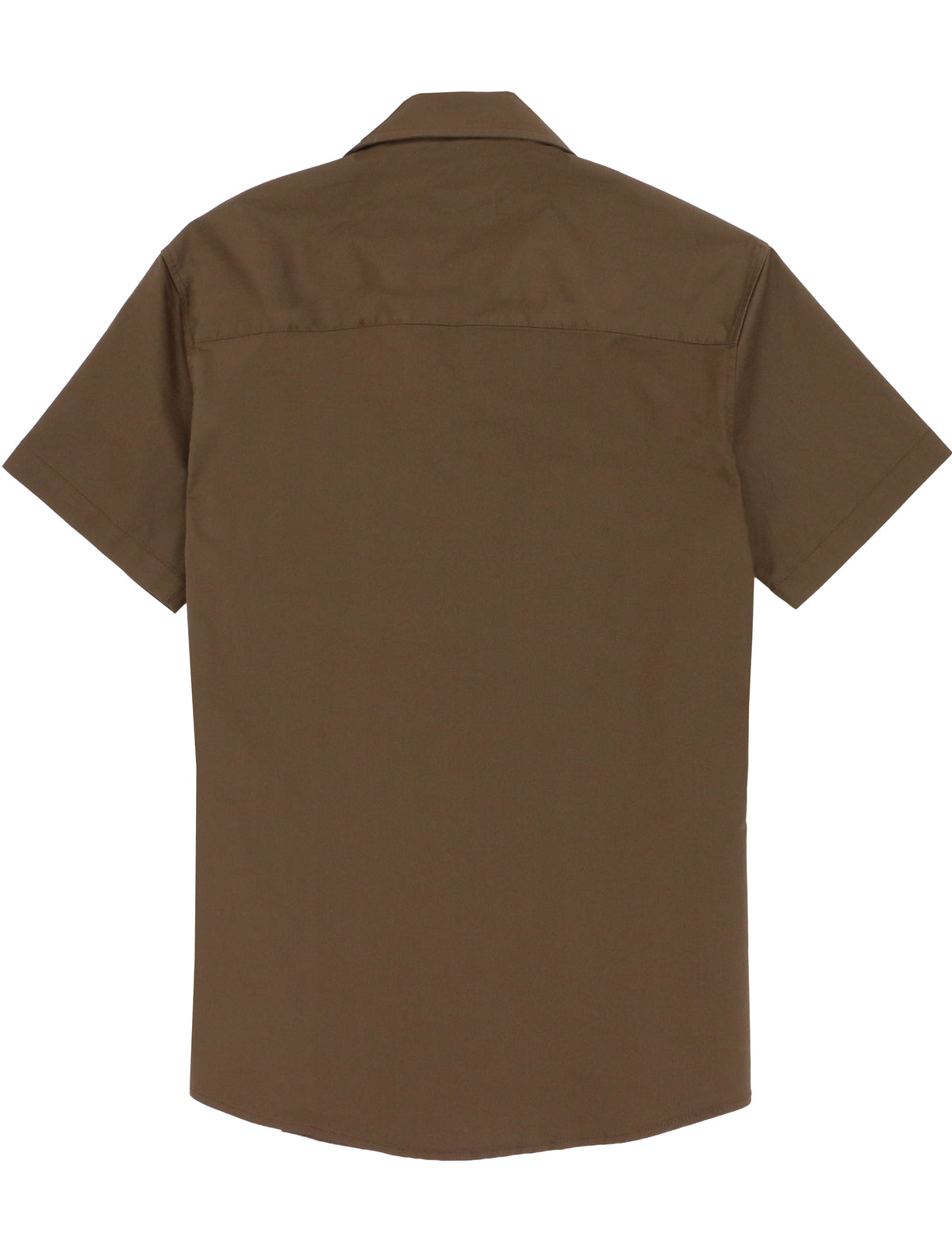 Oakley Brown Cotton Stretch Short Sleeve Shirt