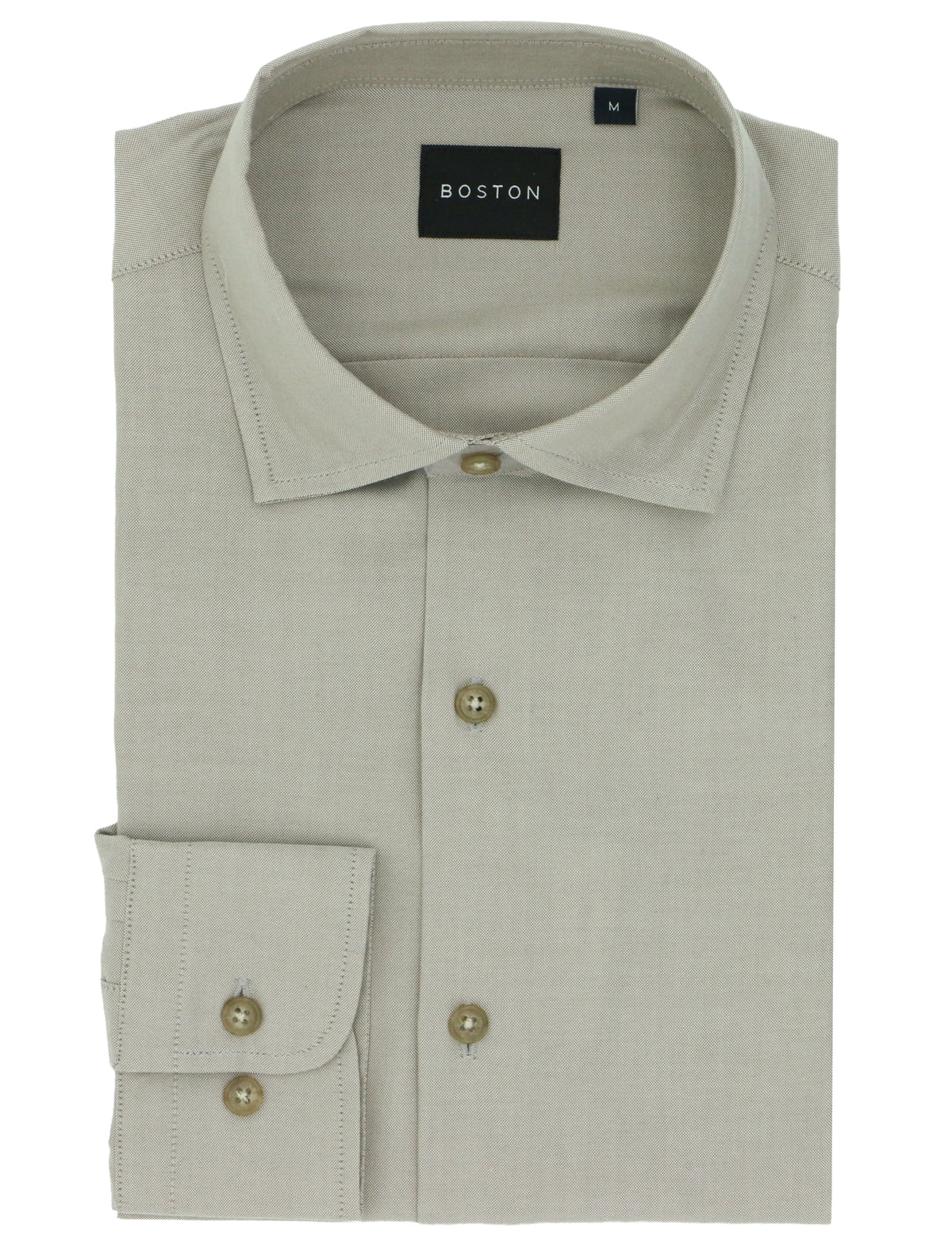 Jacque Taupe Cotton Casual Shirt