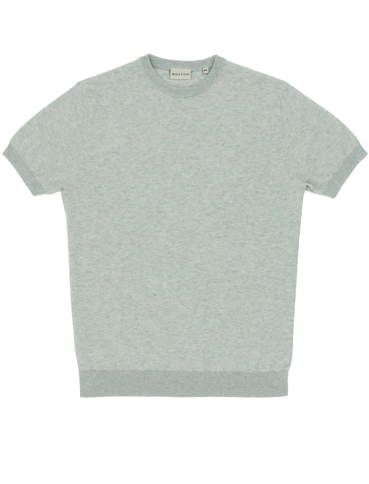 Eden Light Grey Cotton Knit Tee