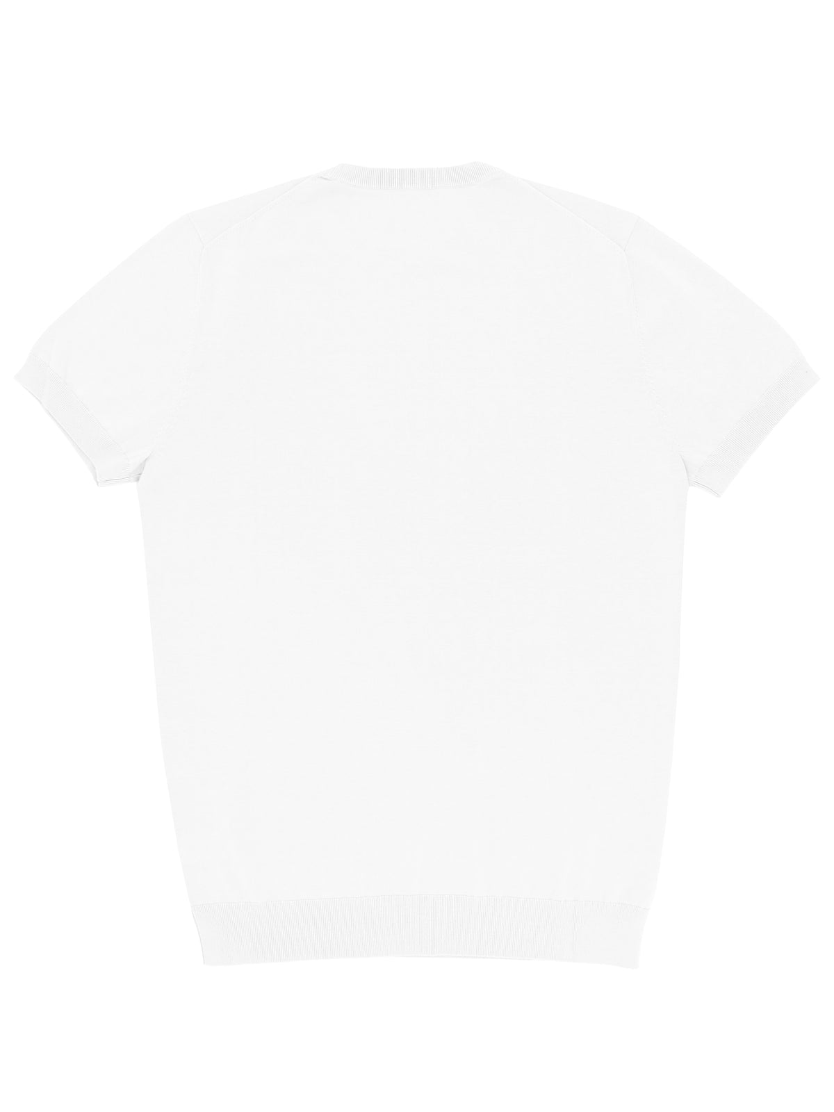 Eden White Cotton Knit Tee