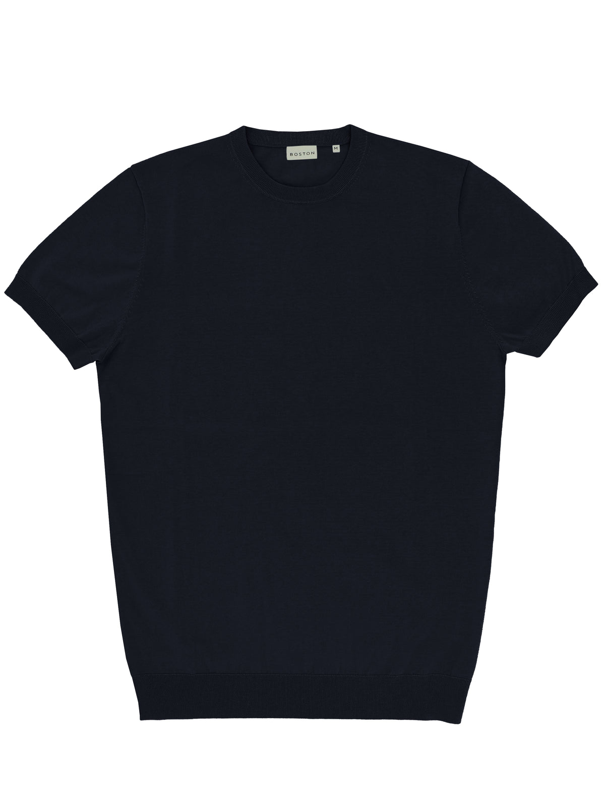 Eden Navy Cotton Knit Tee