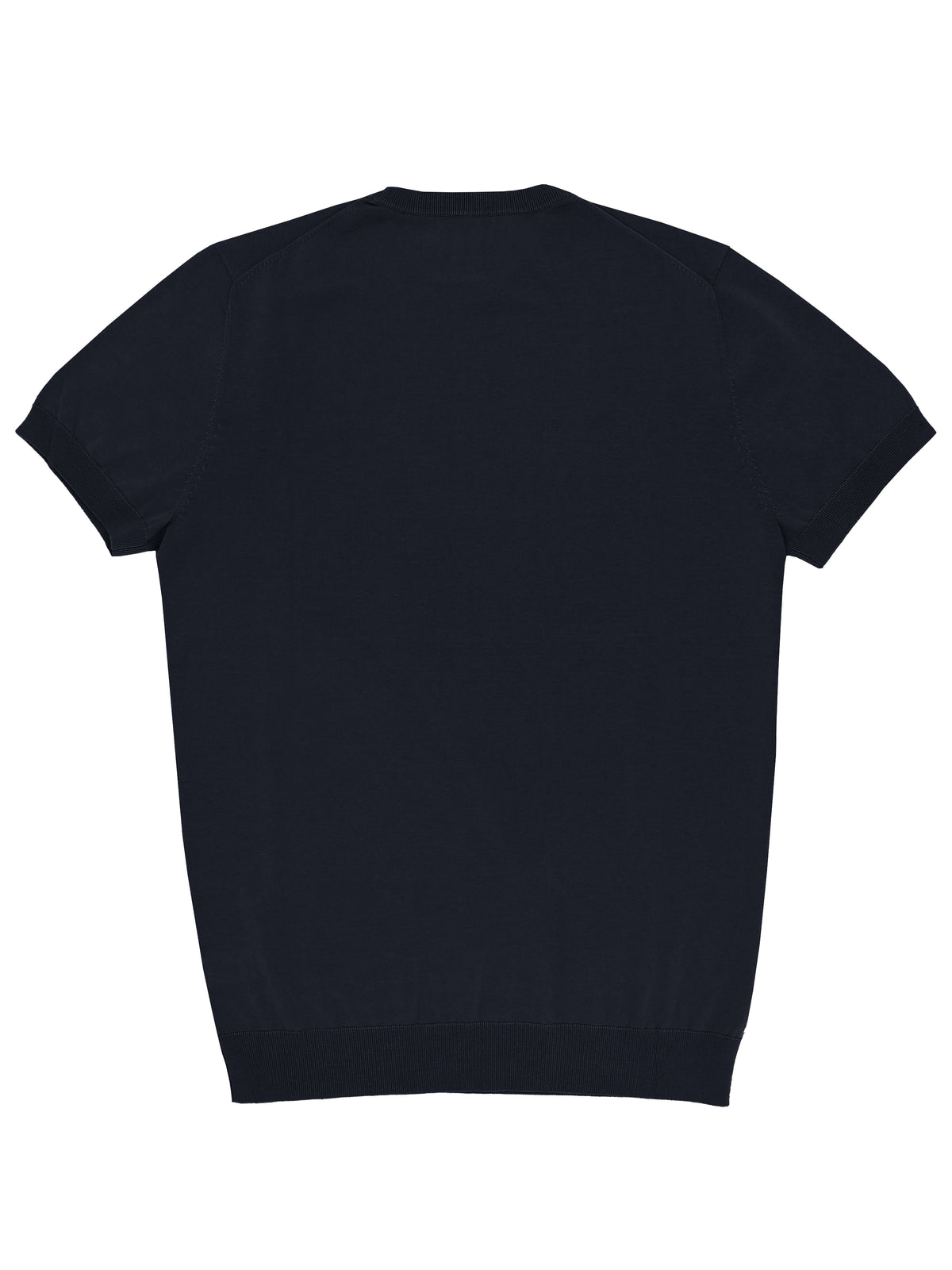 Eden Navy Cotton Knit Tee