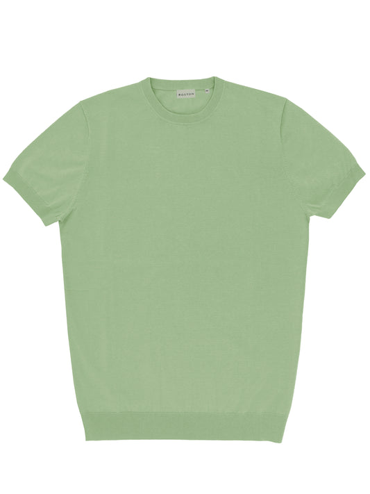 Eden Green Cotton Knit Tee