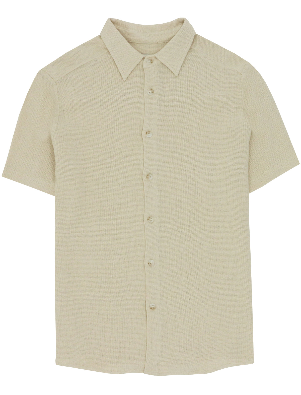Noah Sand Knit Short Sleeve Shirt