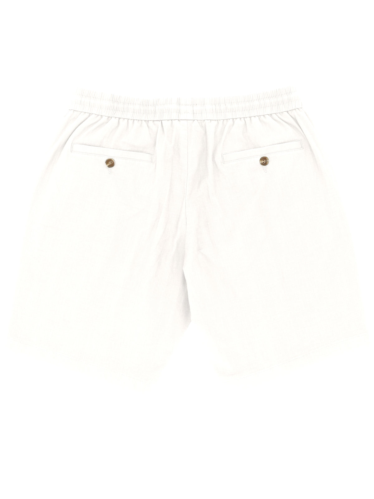 Max White Cotton Drawstring Shorts