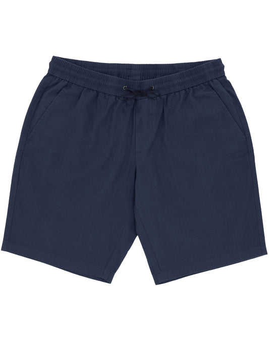 Max Navy Cotton Drawstring Shorts
