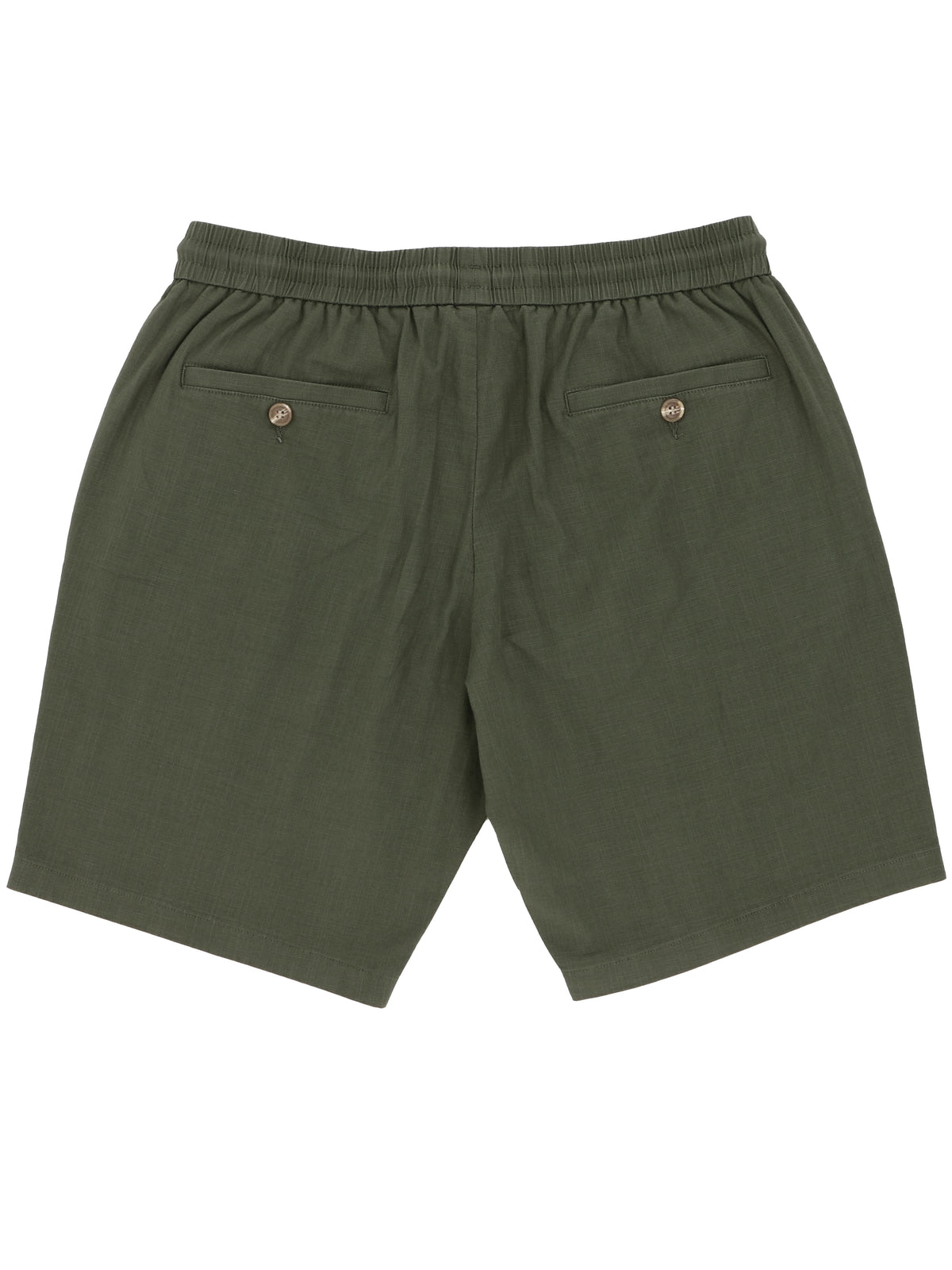 Max Olive Cotton Drawstring Shorts